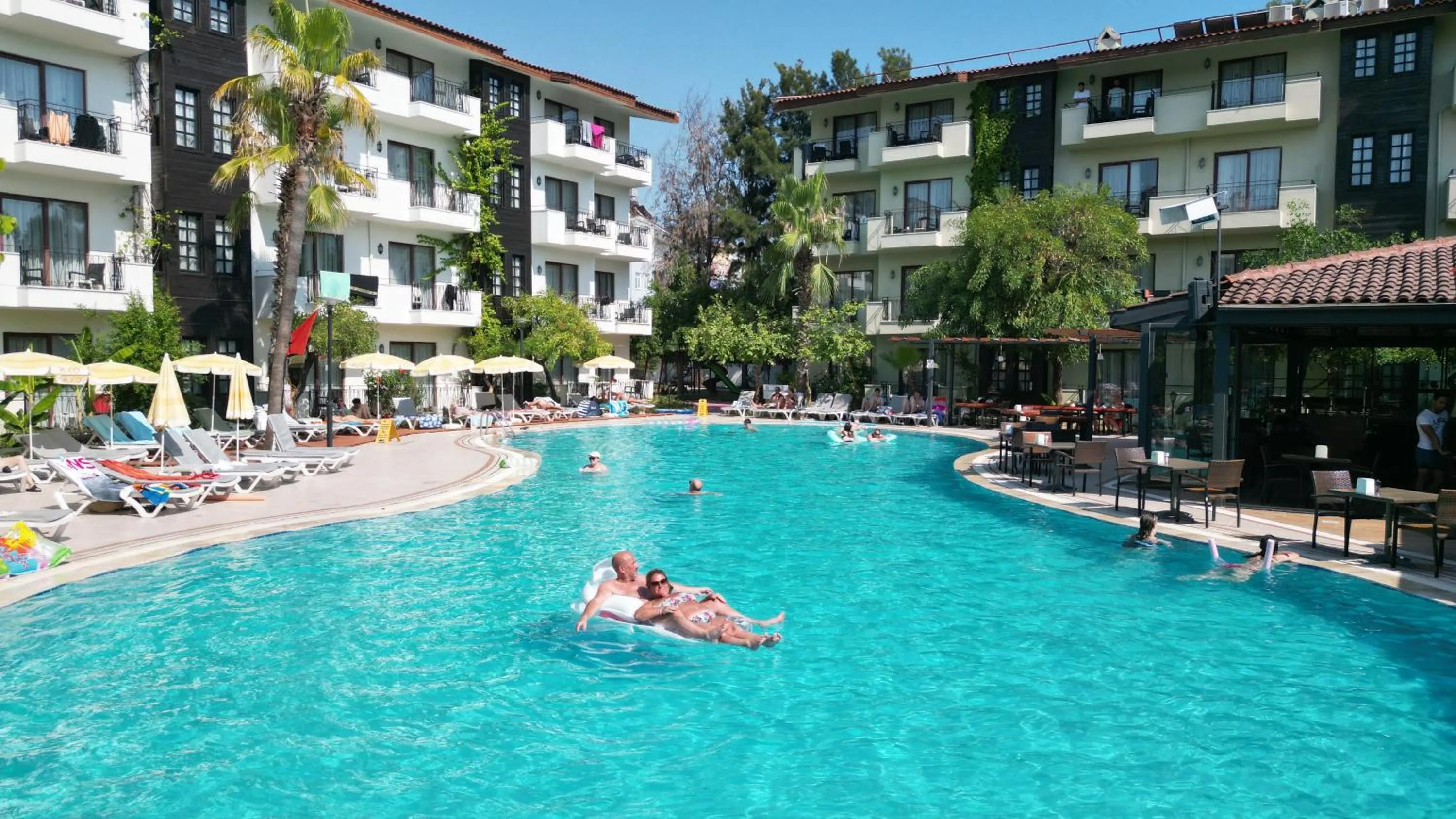 Pool view in LEMAS SUITE HOTEL