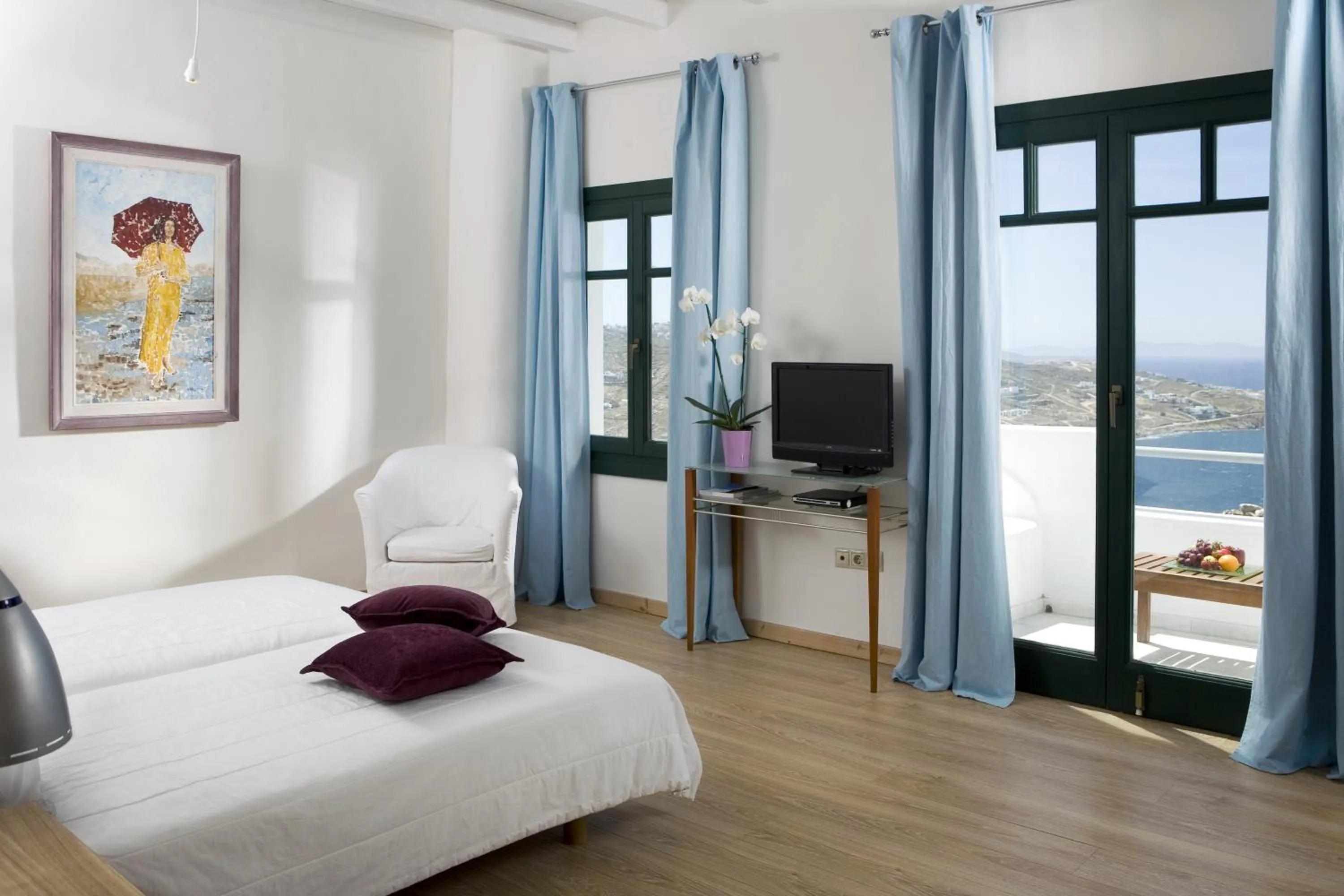 Photo of the whole room, Bed in Tharroe of Mykonos Boutique Hotel