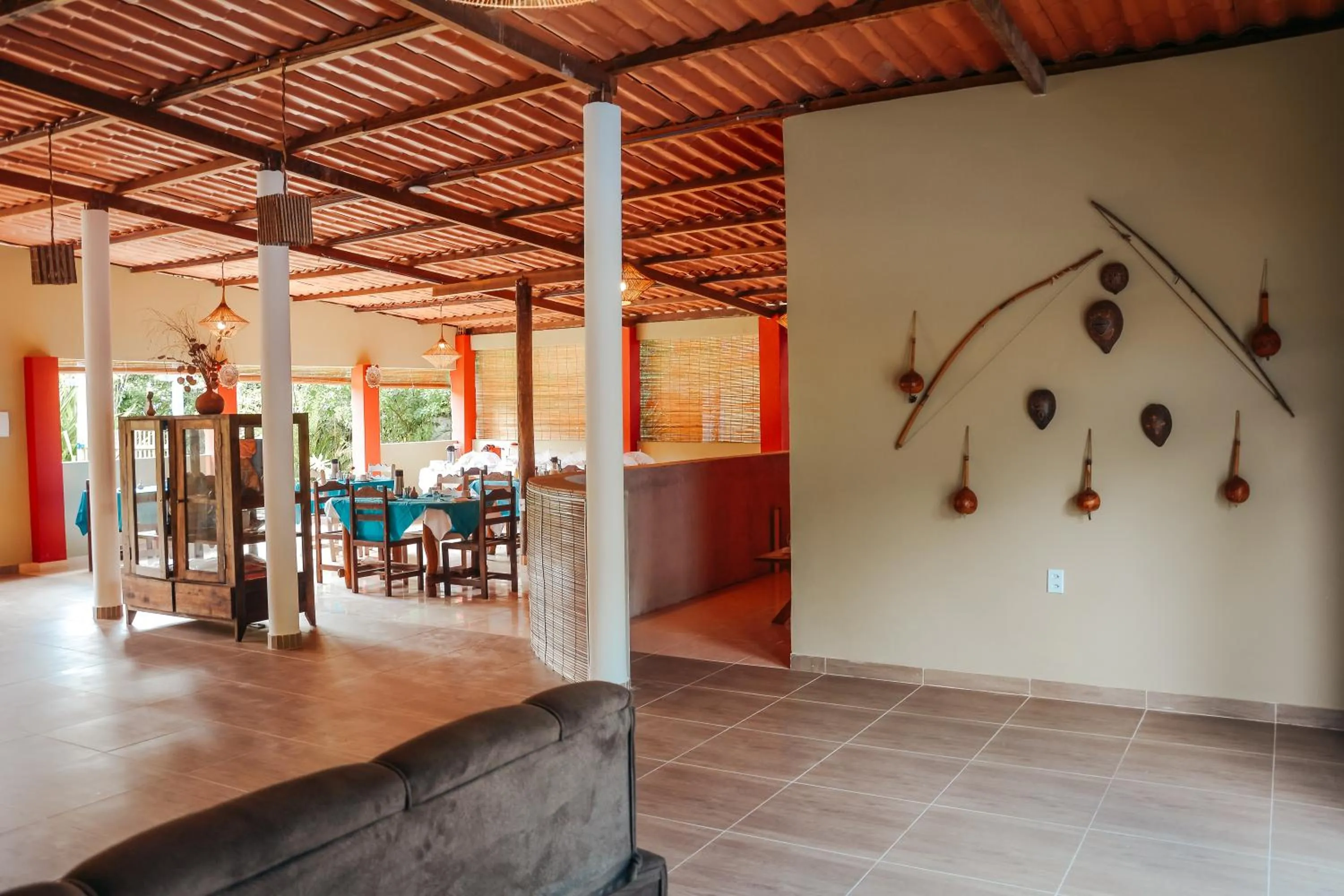 Living room in Ajubá Pousada