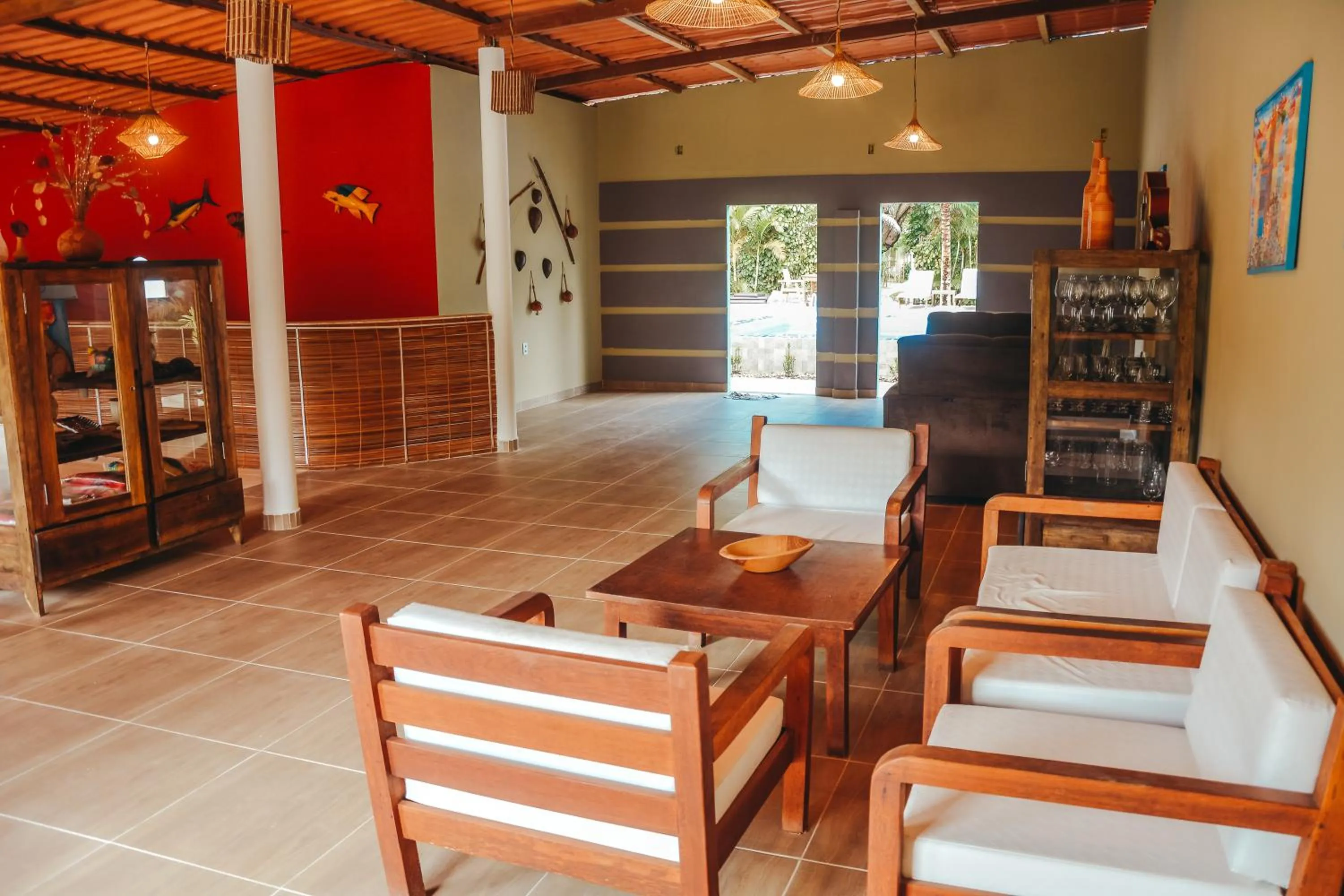 Living room in Ajubá Pousada