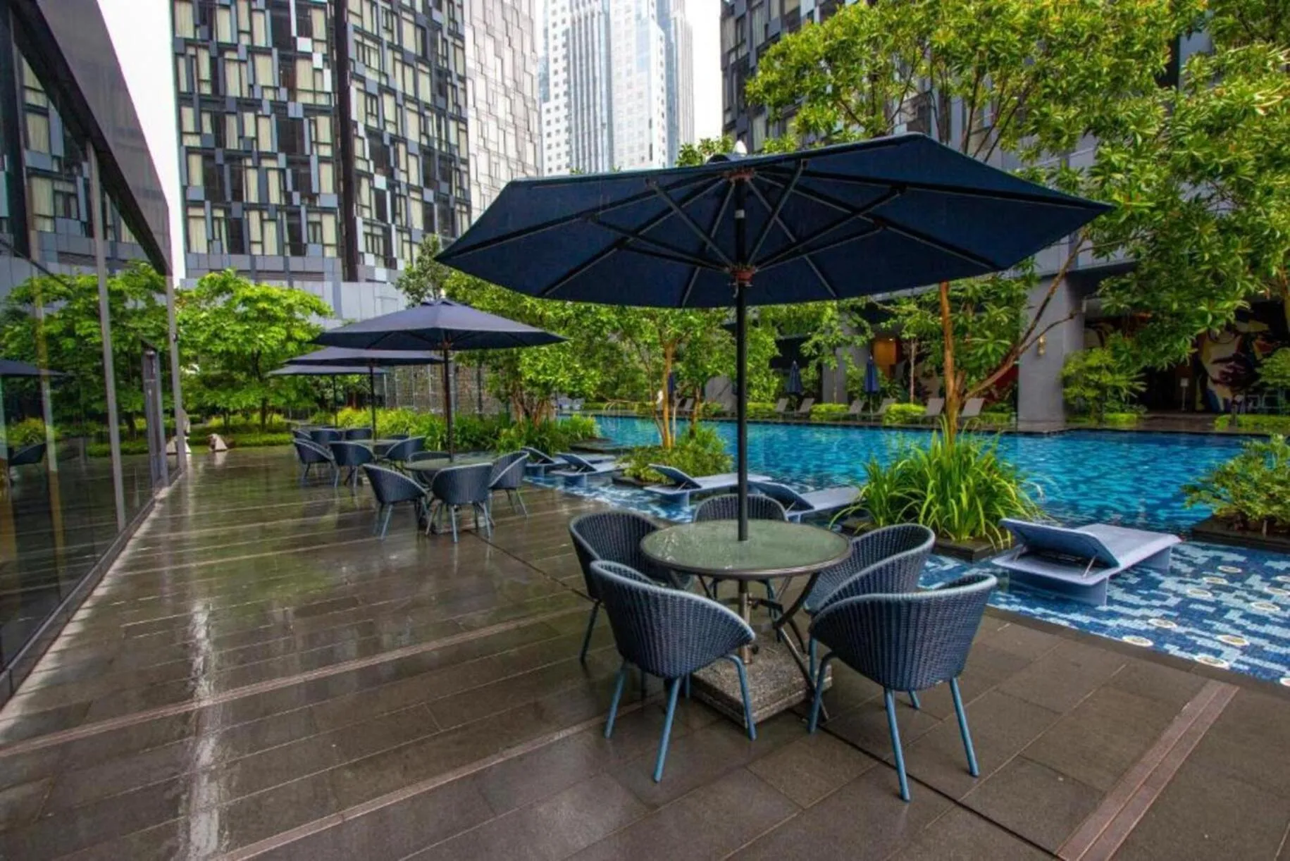 Swimming pool in Star Sky Park KLCC