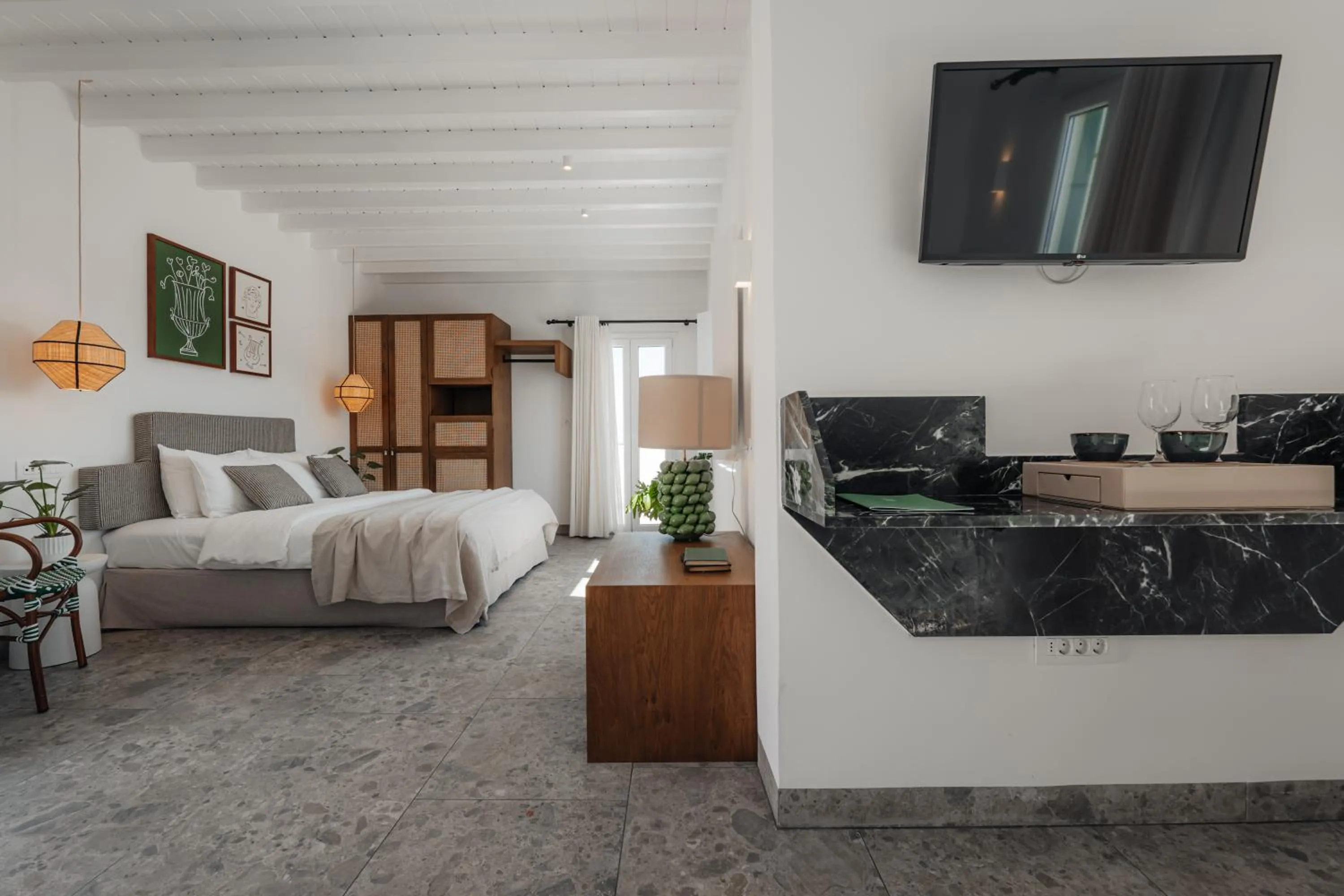 Bed in Pelican Bay Hotel