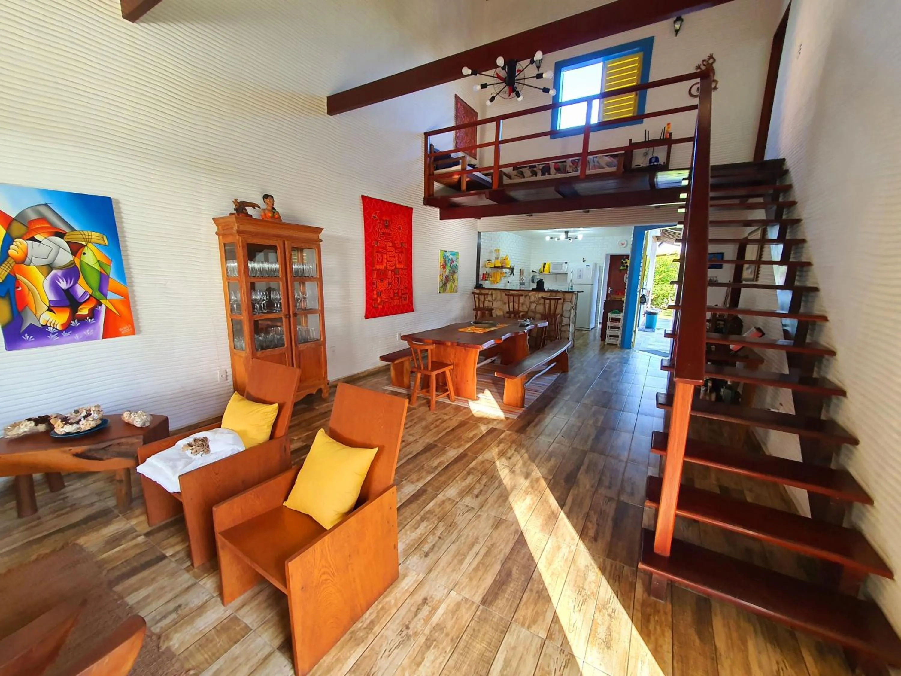 Living room in Manaí Pousada & Beach Club