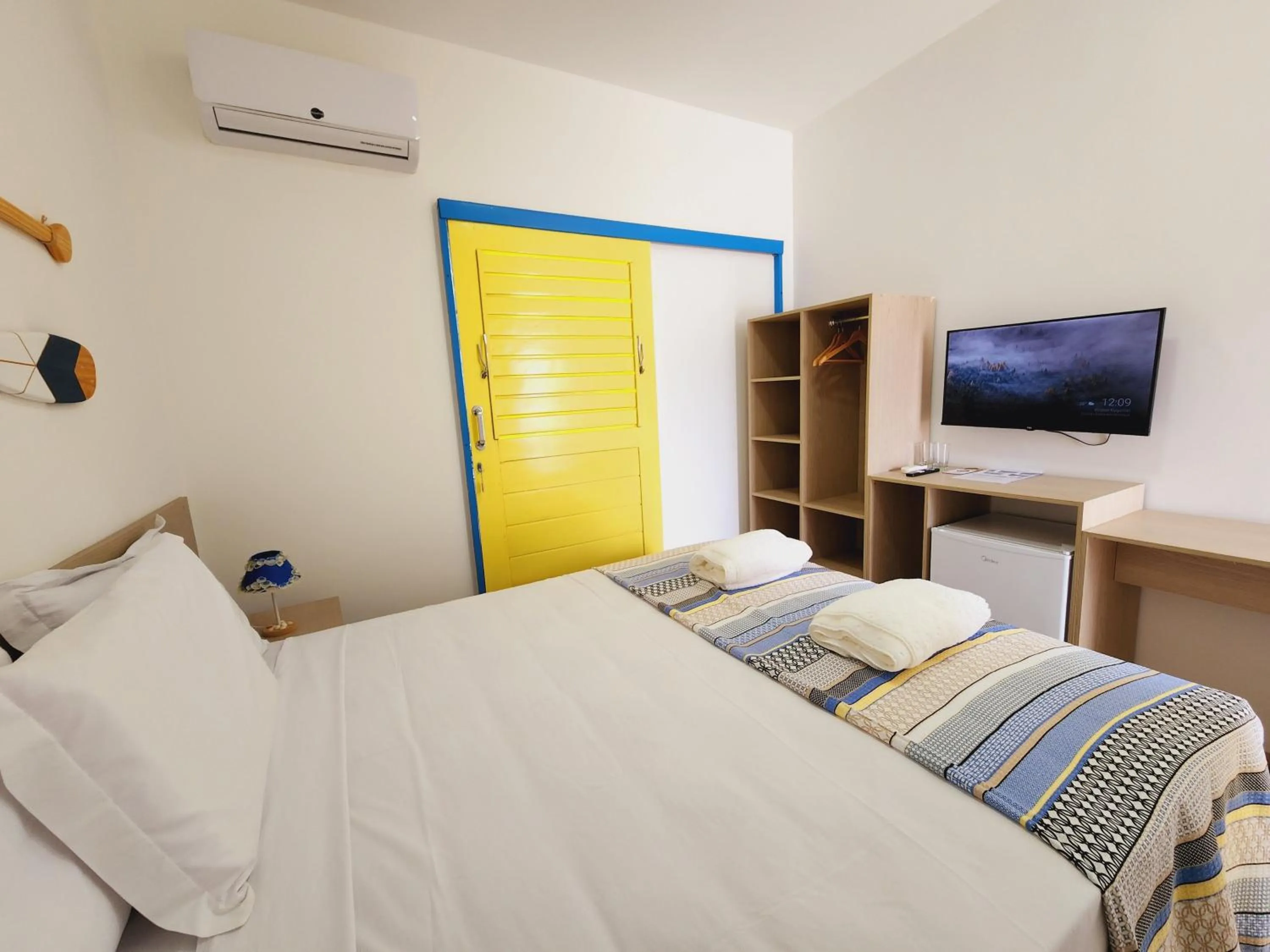 Bed in Manaí Pousada & Beach Club