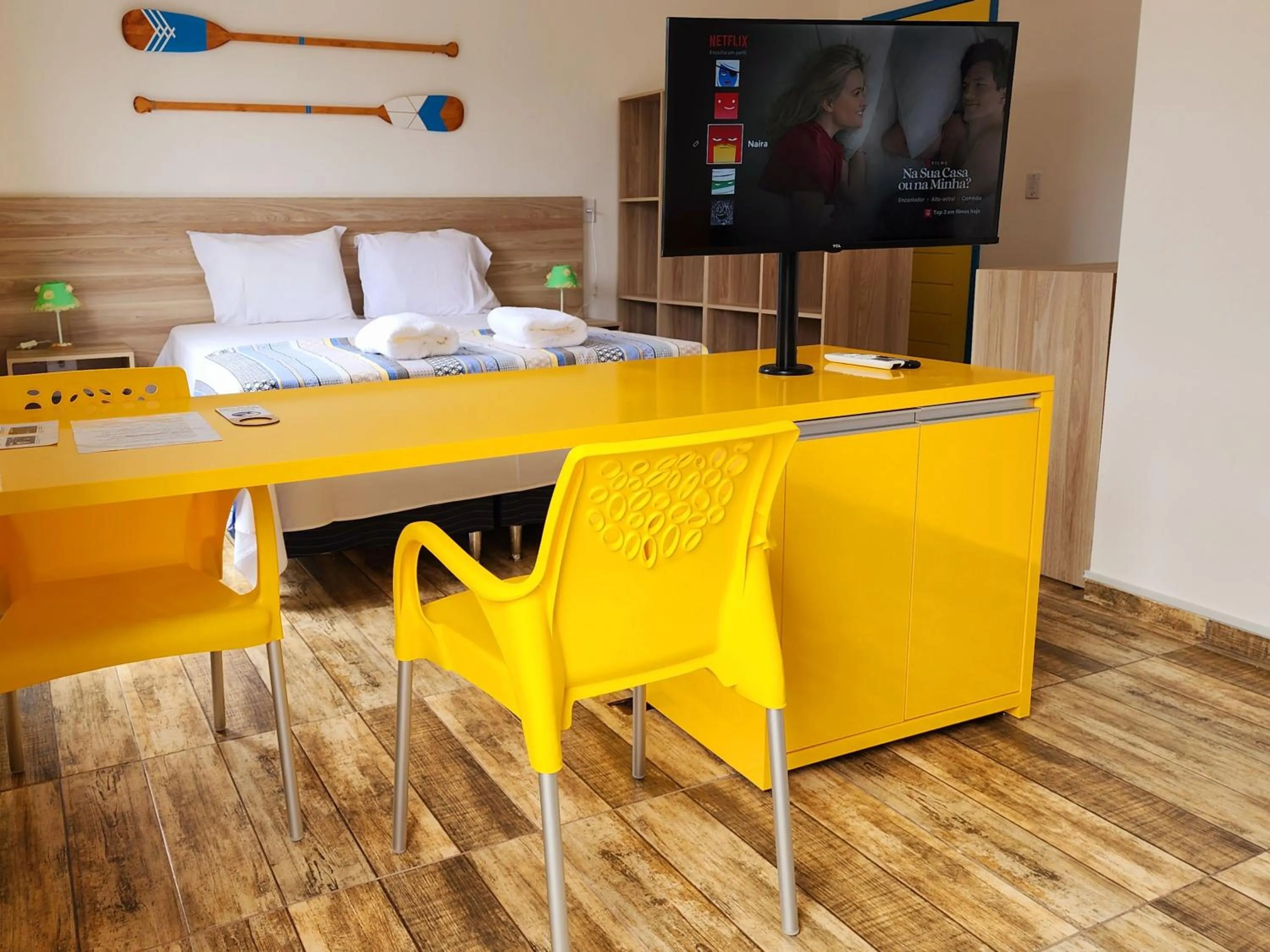 Bed in Manaí Pousada & Beach Club