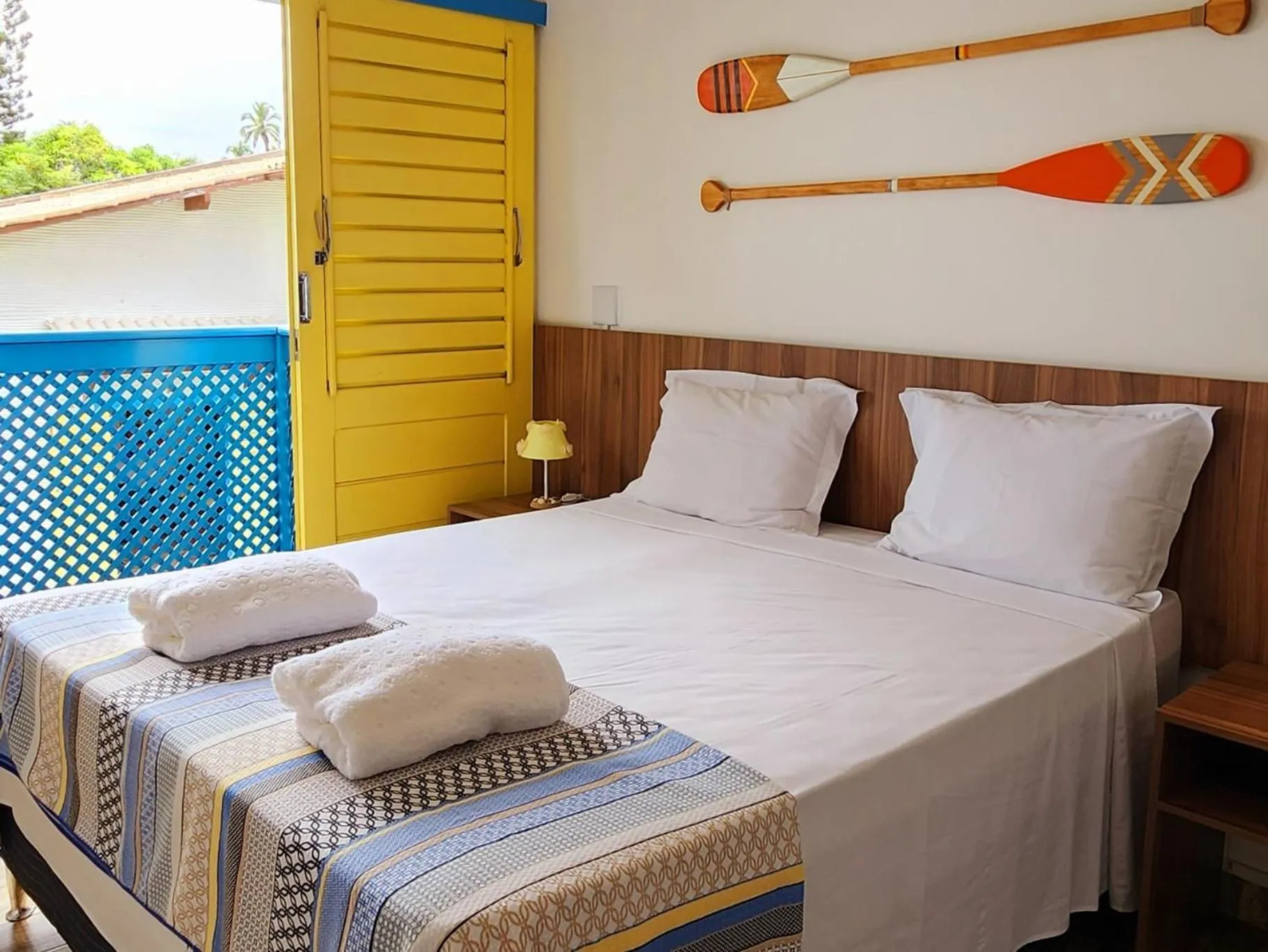 Bed in Manaí Pousada & Beach Club