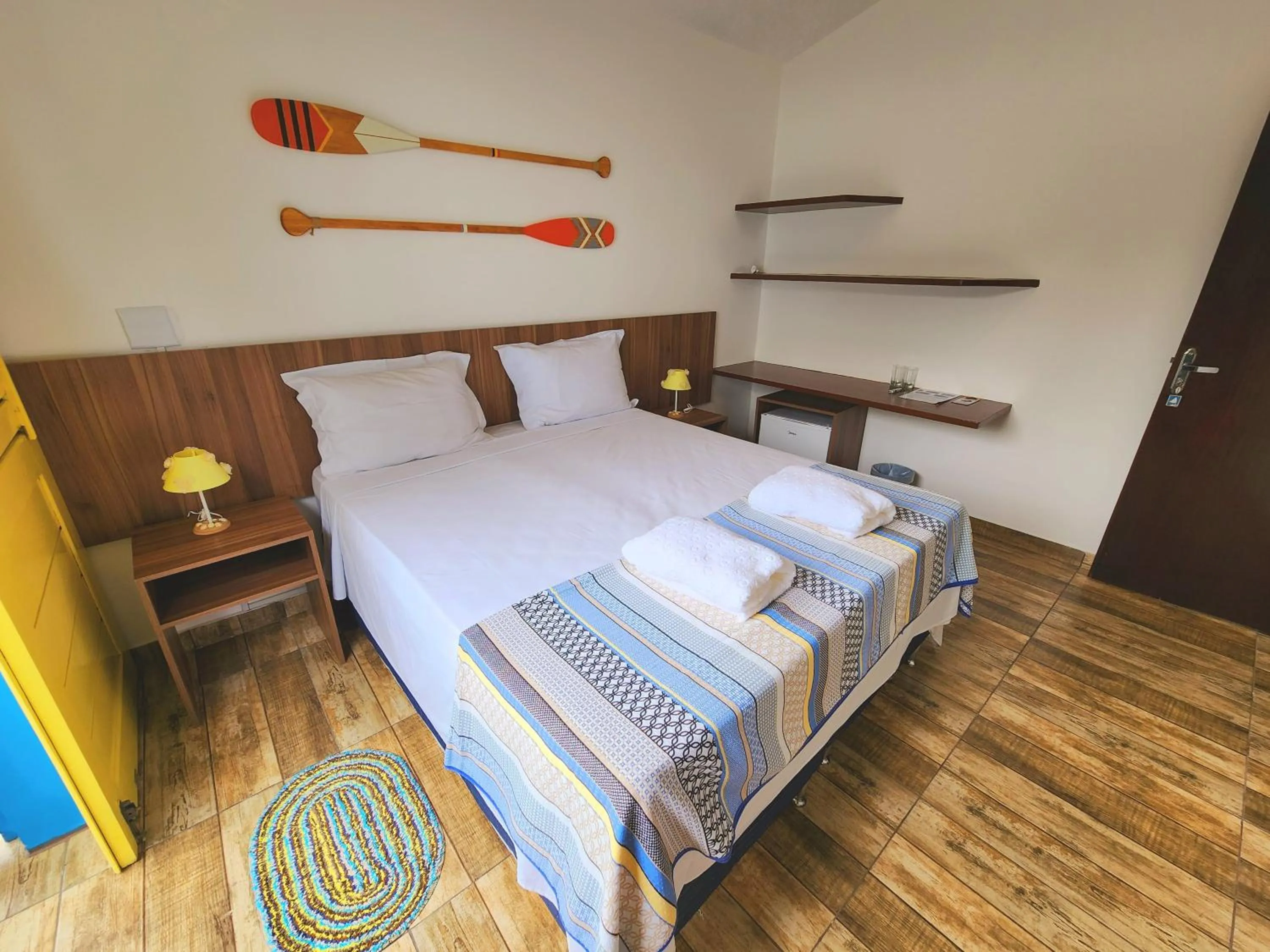 Bed in Manaí Pousada & Beach Club