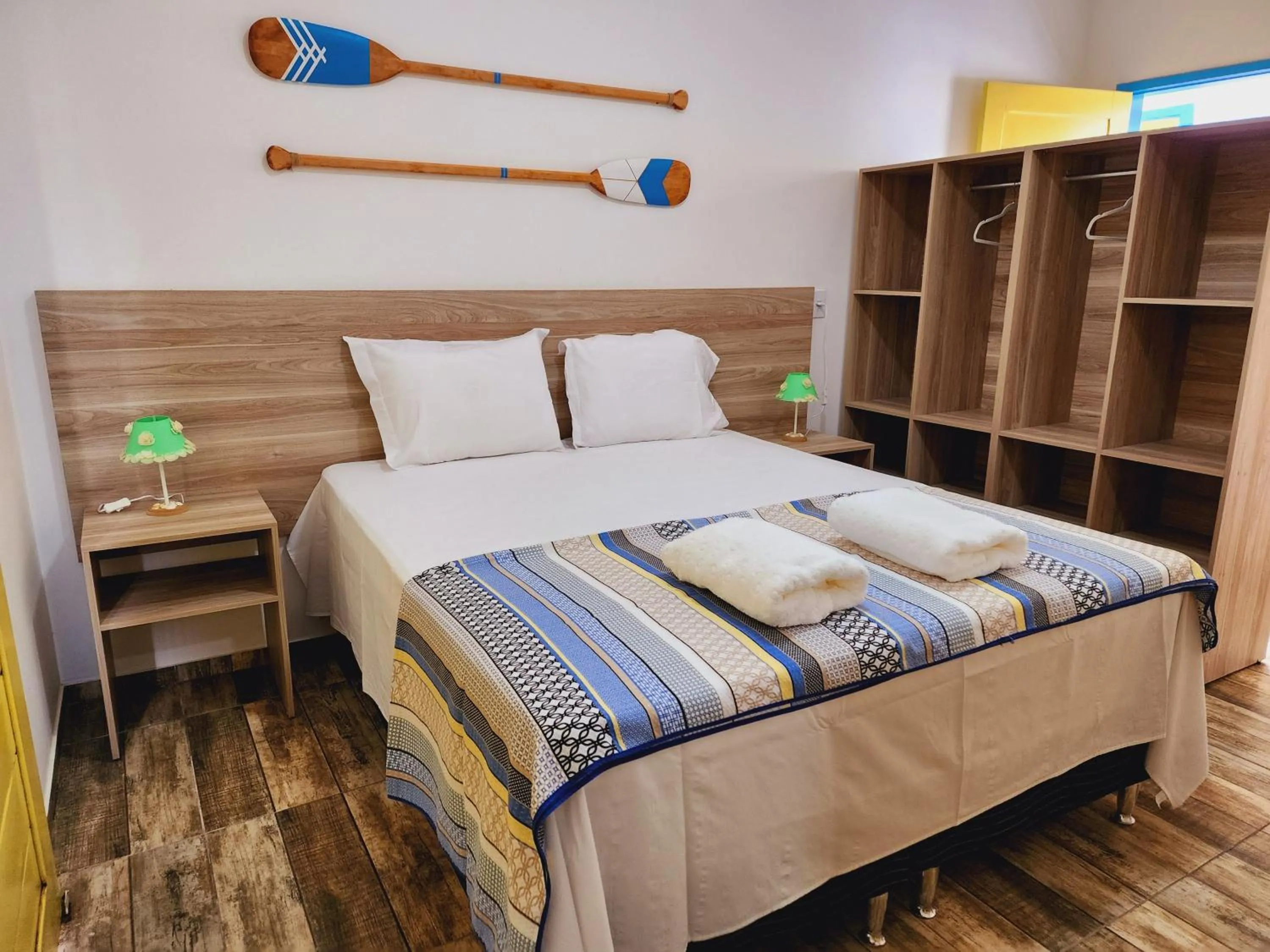 Bed in Manaí Pousada & Beach Club