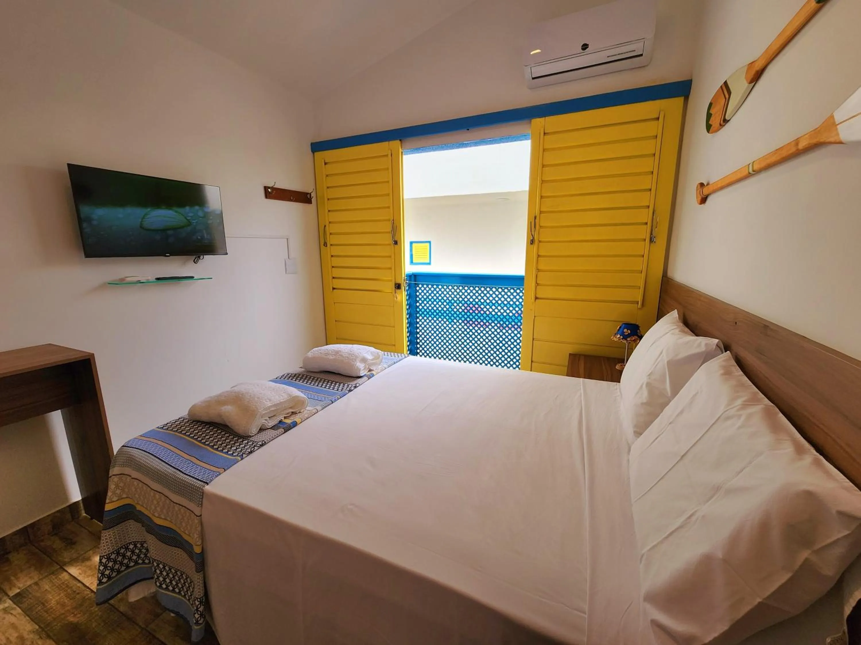 Bed in Manaí Pousada & Beach Club