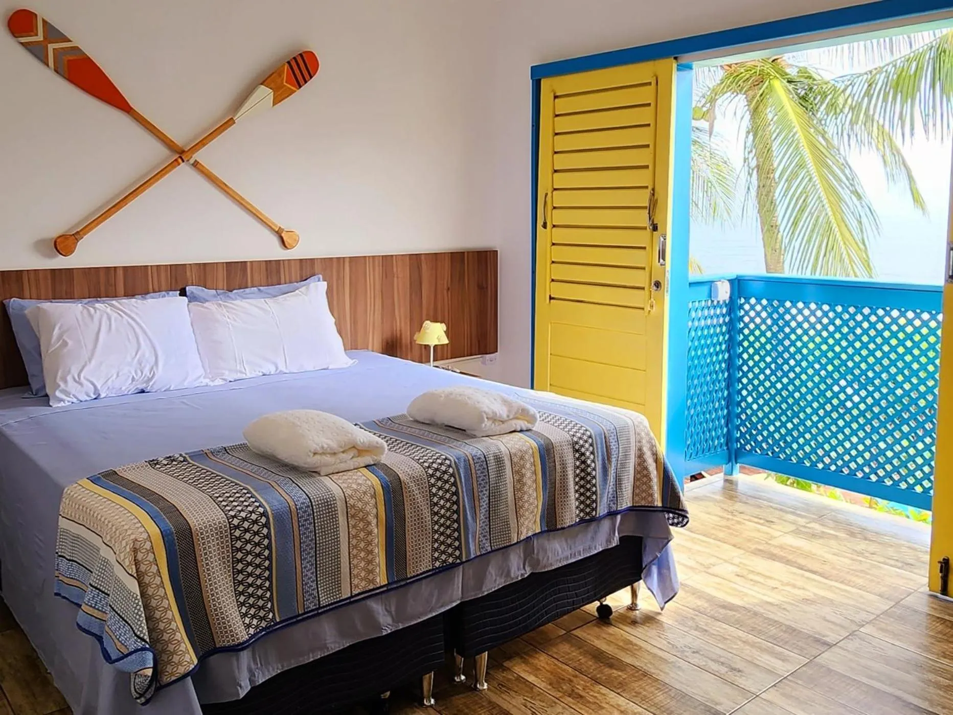 Bed in Manaí Pousada & Beach Club