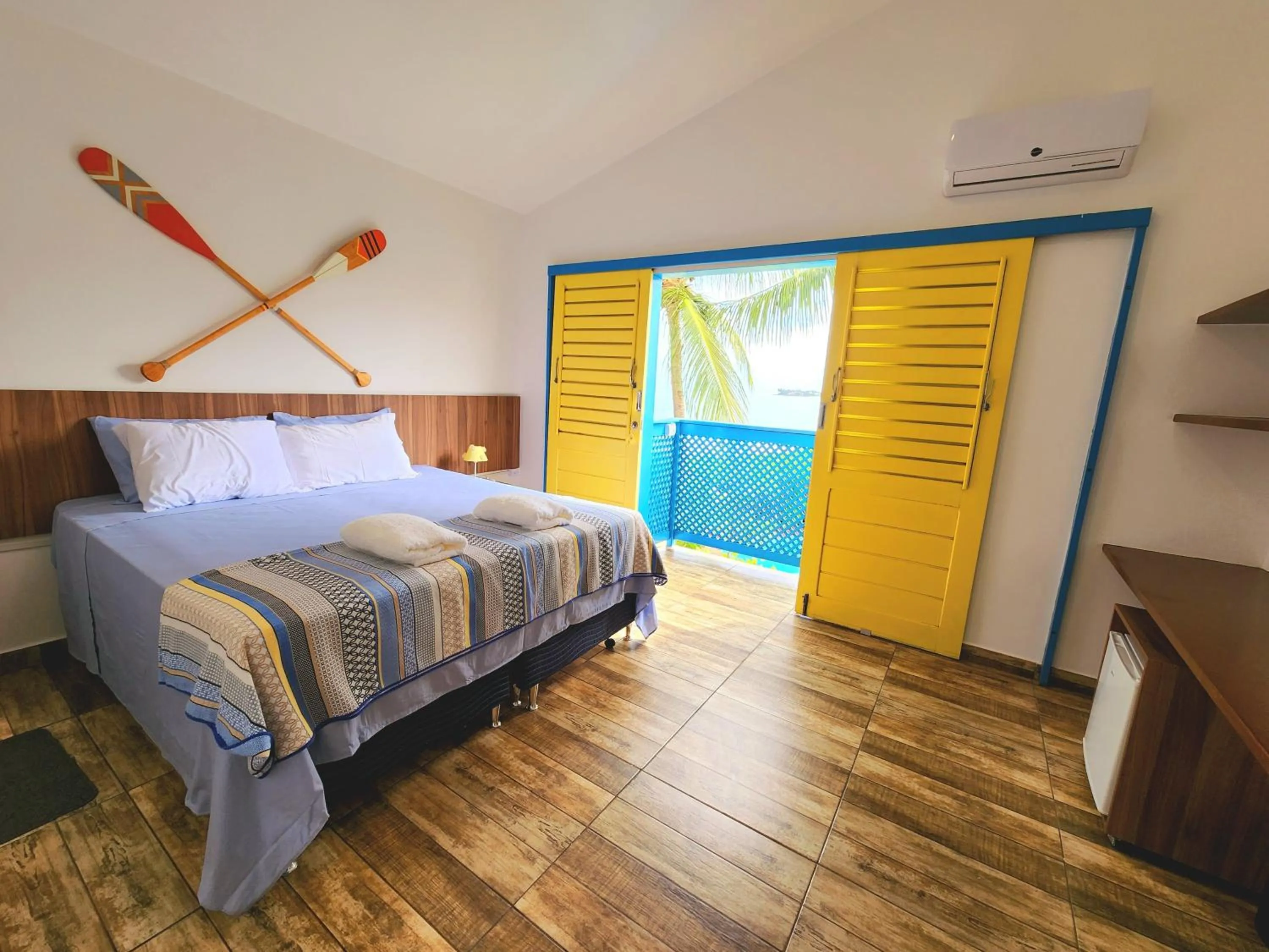 Bed in Manaí Pousada & Beach Club