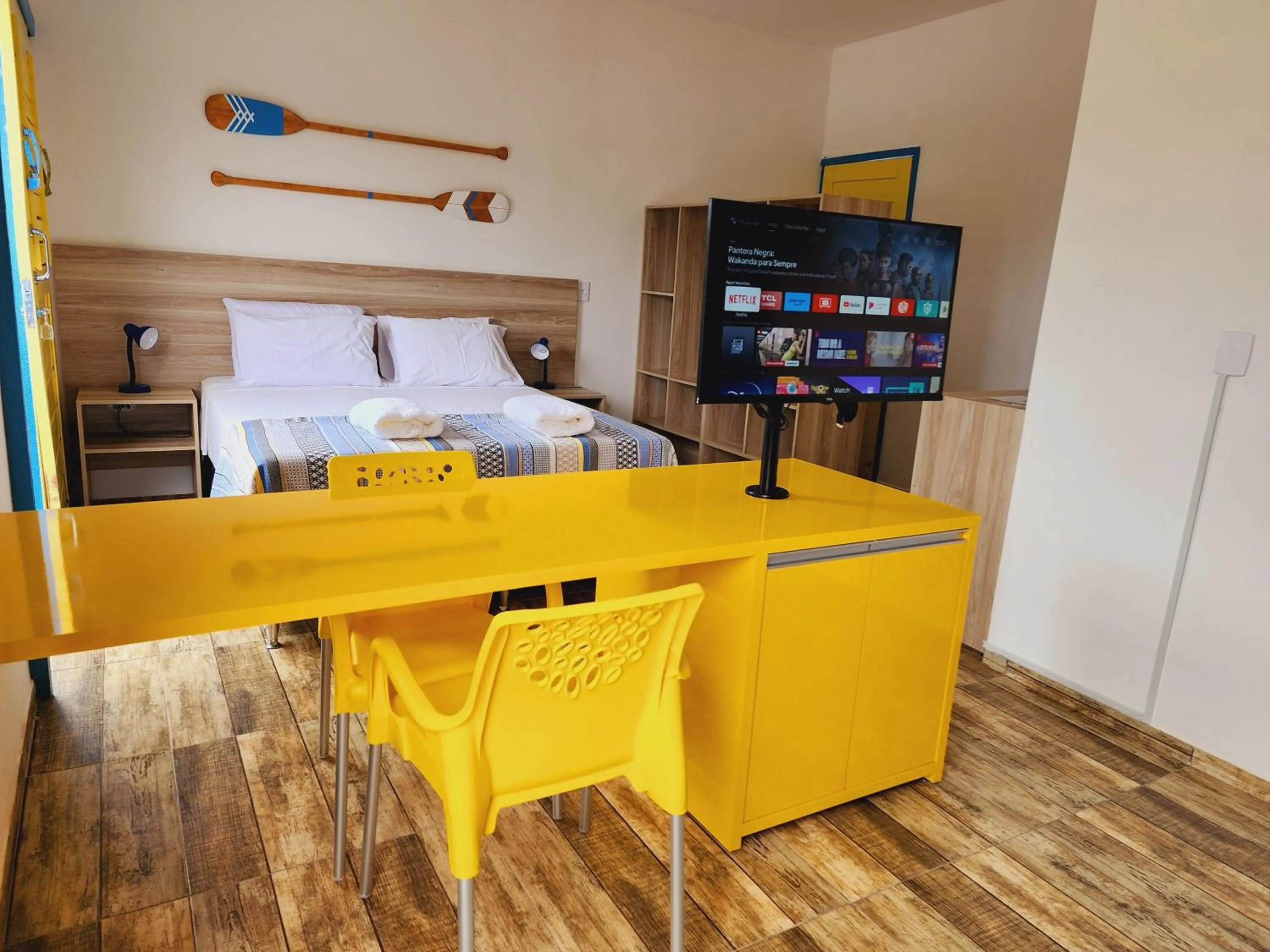 Bed in Manaí Pousada & Beach Club