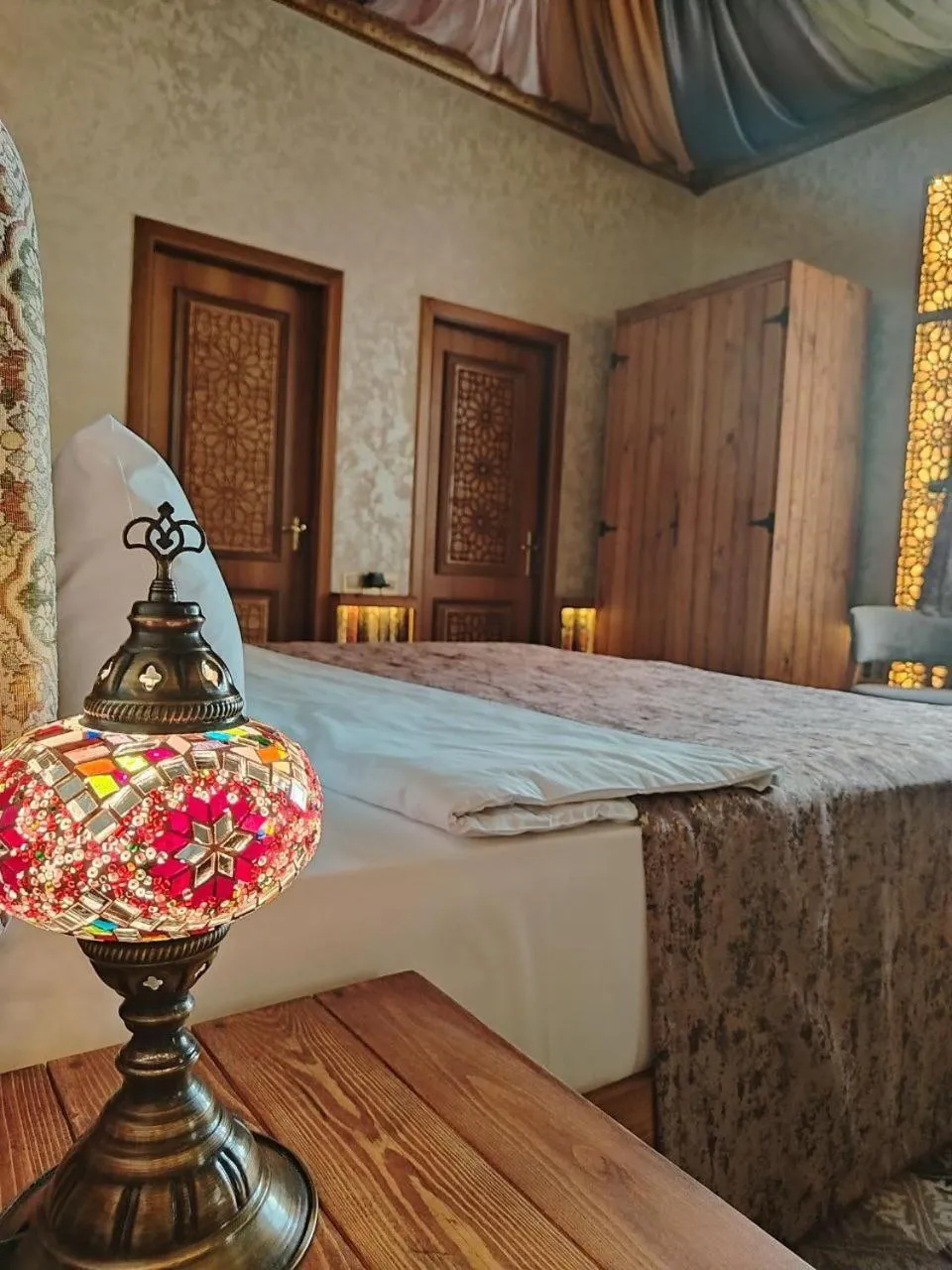 Bed in Qiz Galasi Hotel Baku