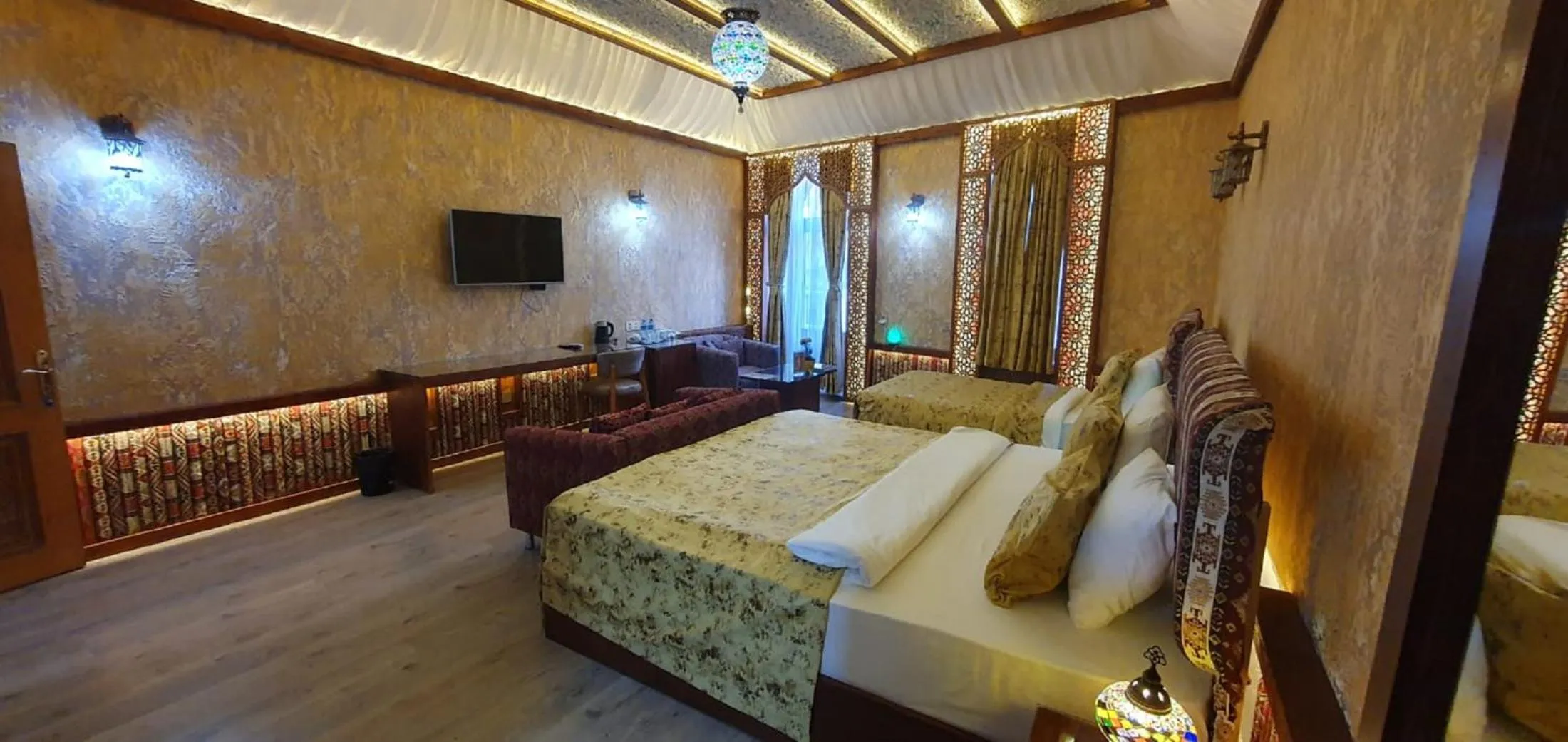 Bed in Qiz Galasi Hotel Baku