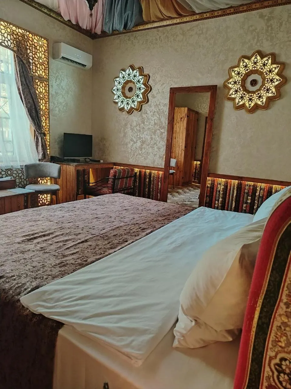 Bed in Qiz Galasi Hotel Baku