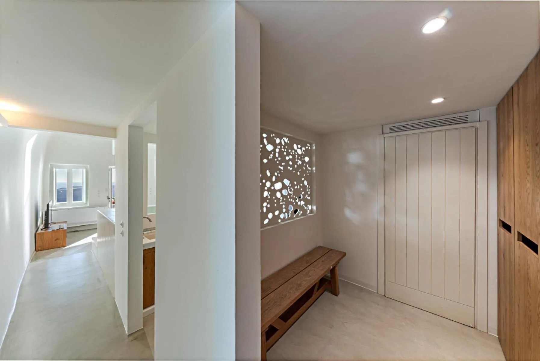 wardrobe, Bed in Thera Villas