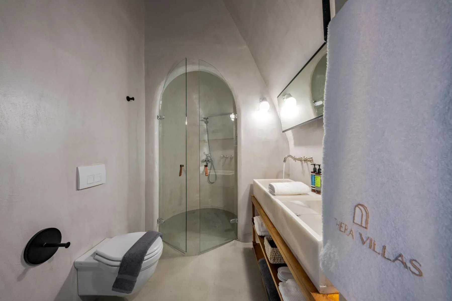 Shower in Thera Villas
