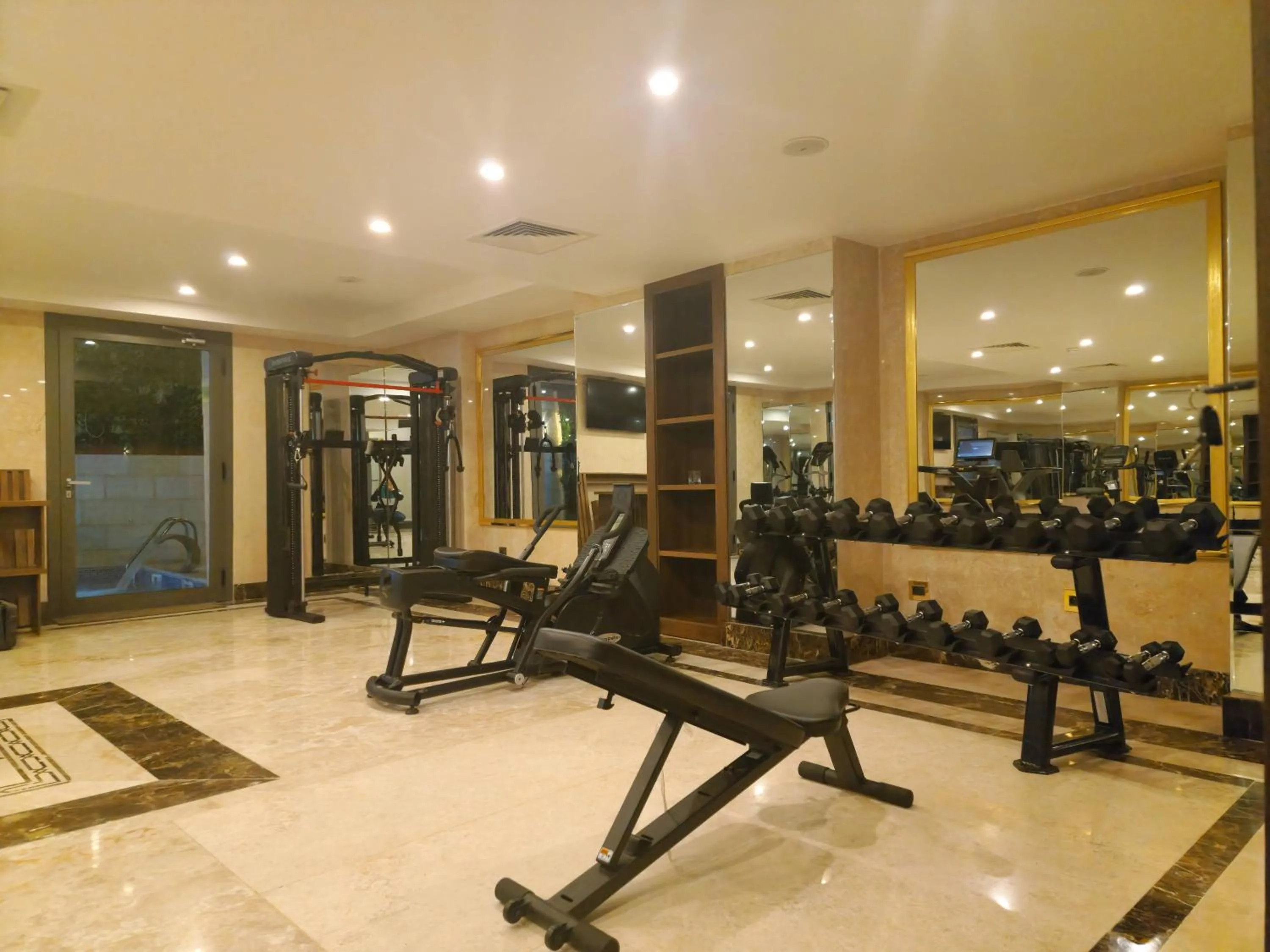 Fitness centre/facilities in Melissa Hotel