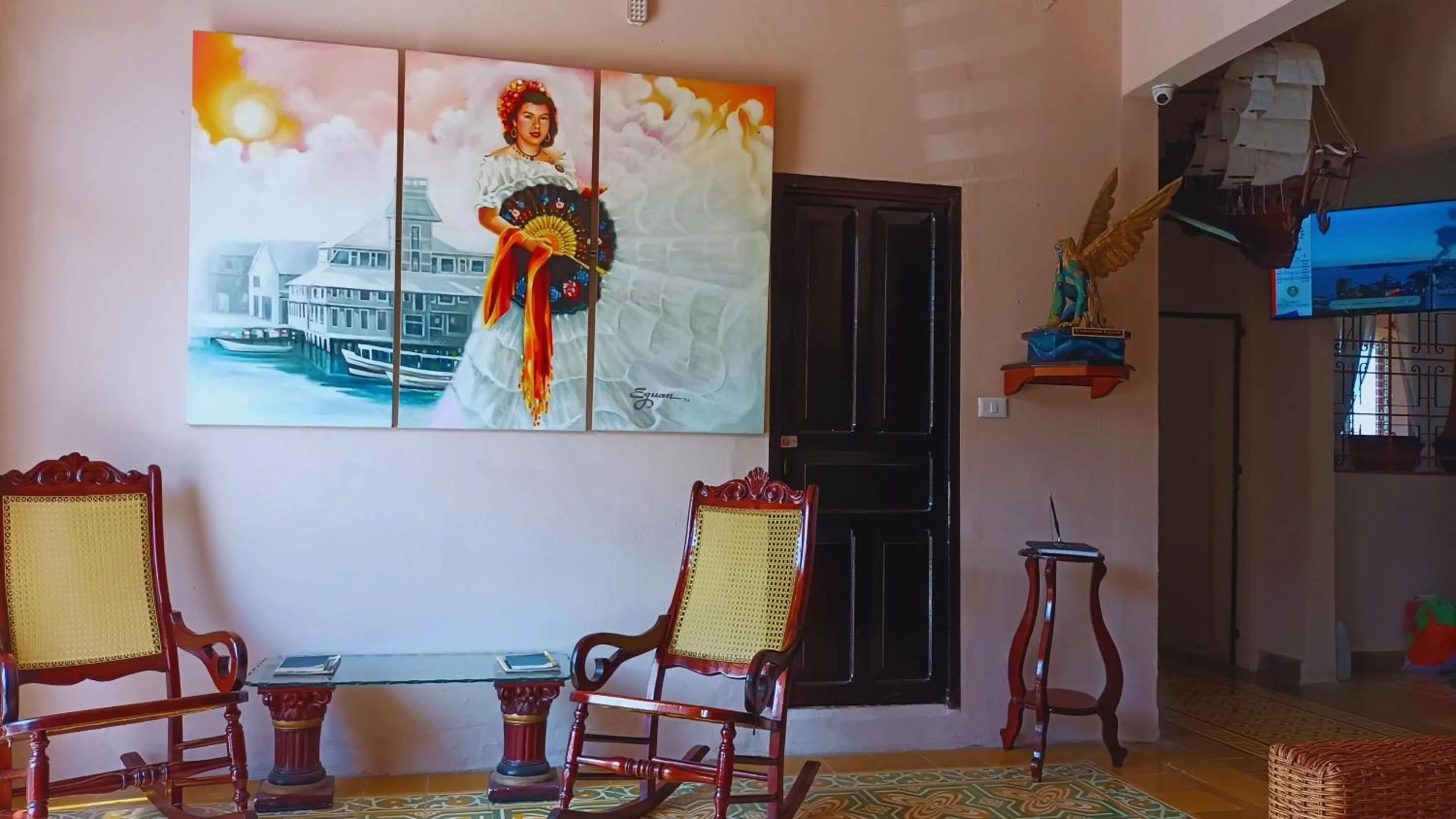 Seating area in Hotel Cortaza Galería