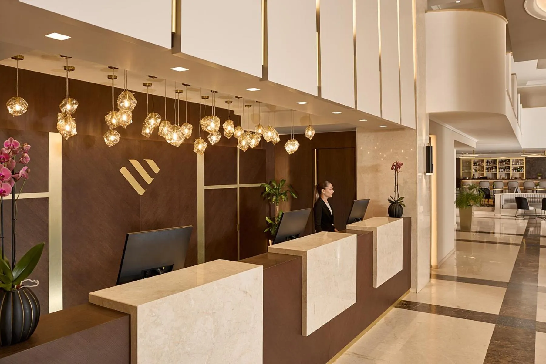 Lobby or reception in Grand Hotel Palace