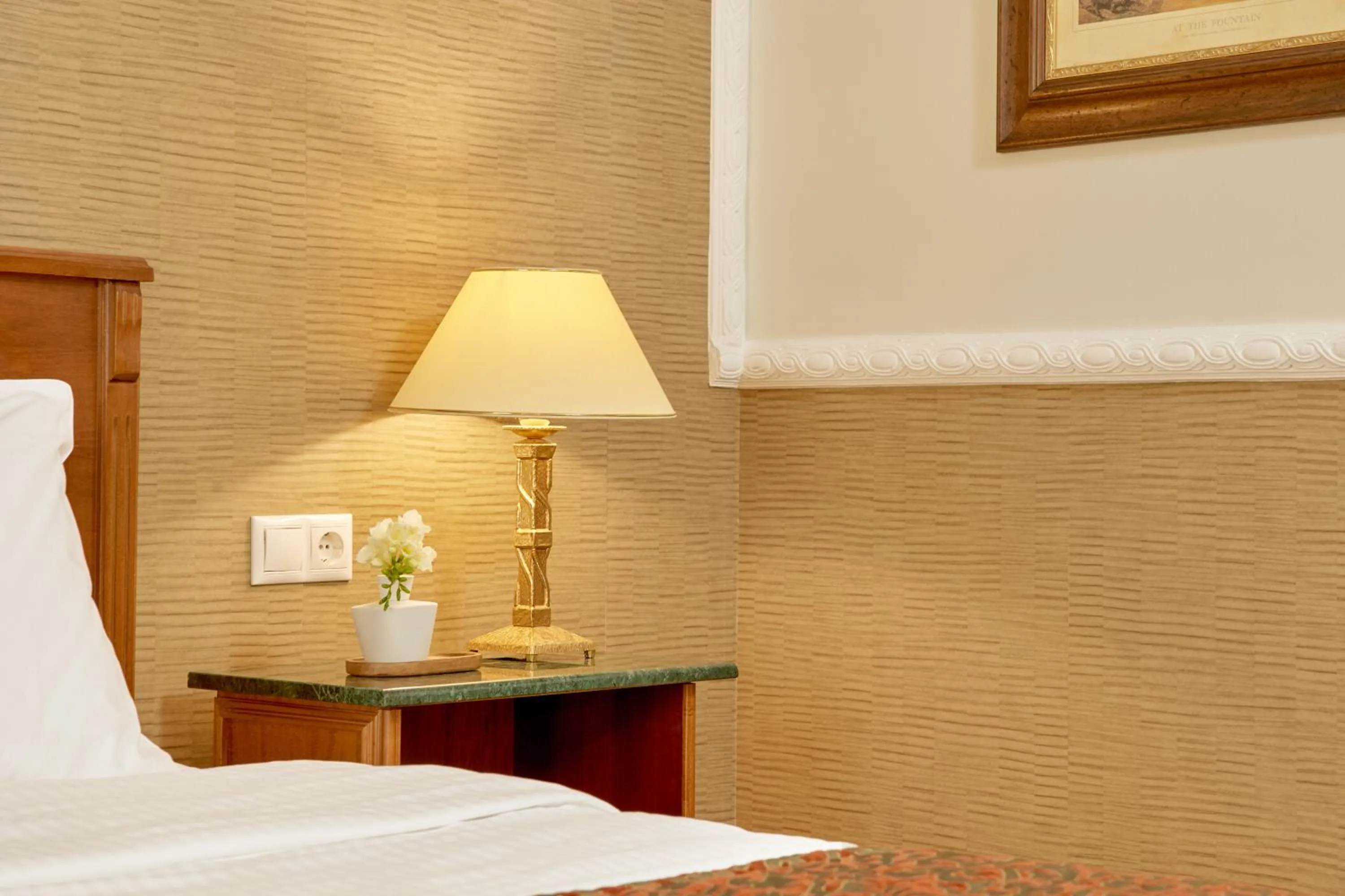 Bedroom, Bed in Grand Hotel Palace