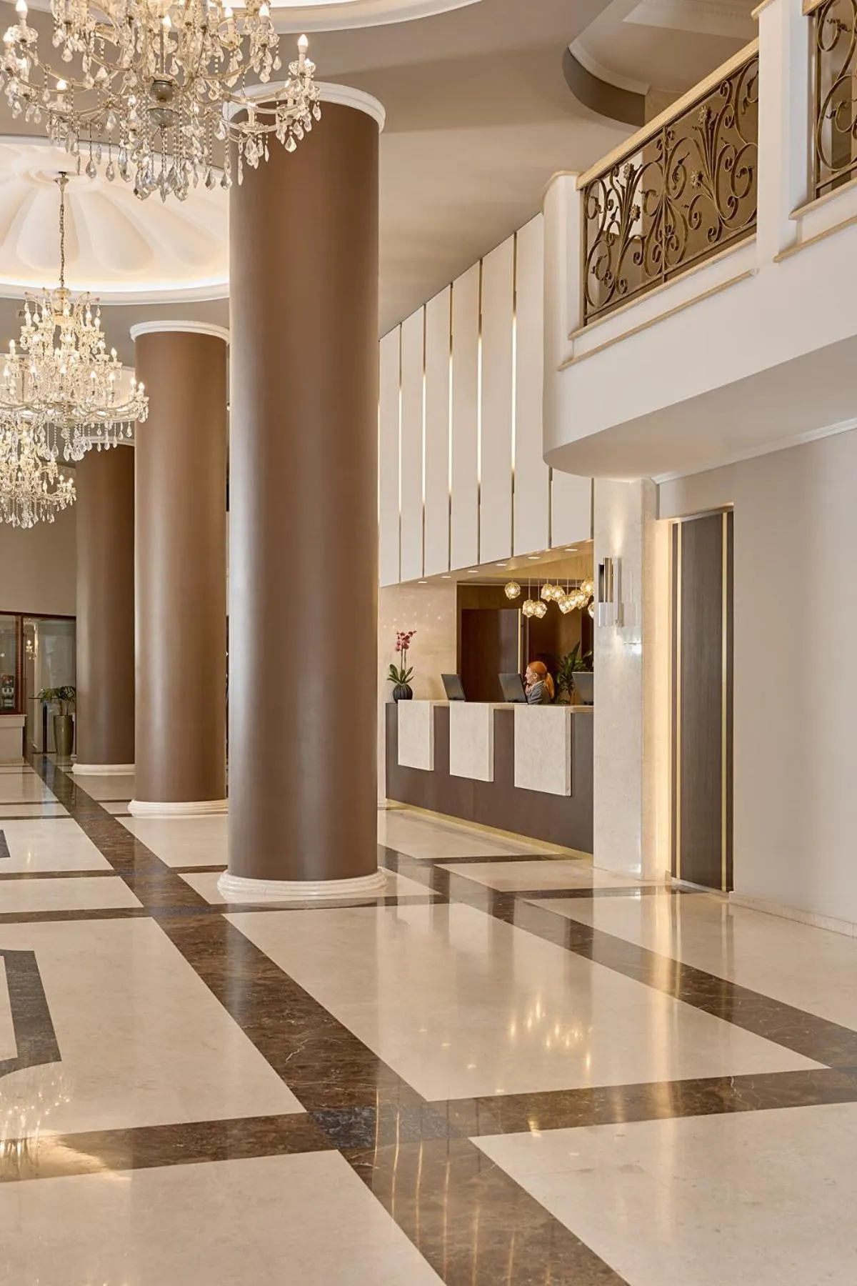 Lobby or reception in Grand Hotel Palace