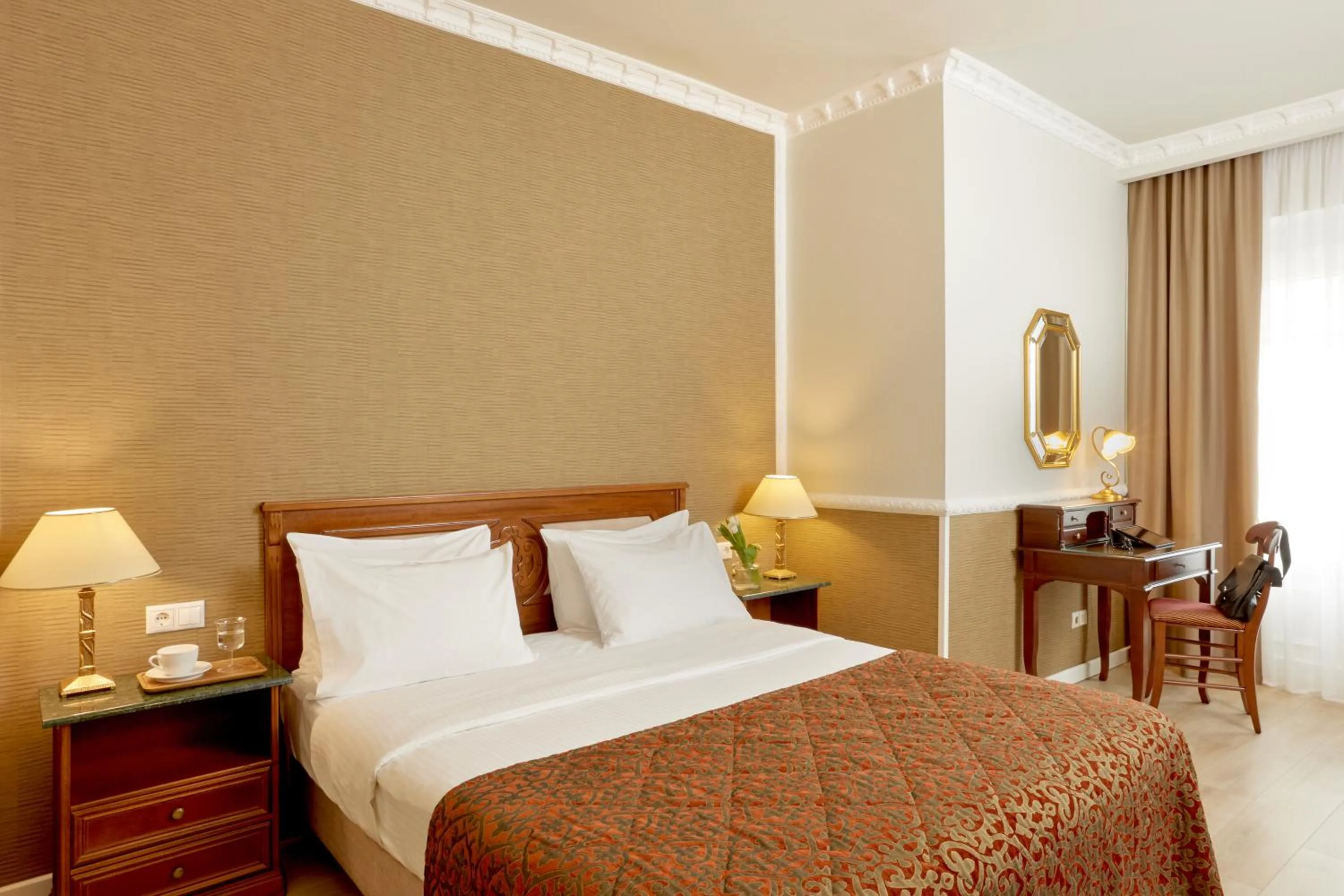 Bed in Grand Hotel Palace