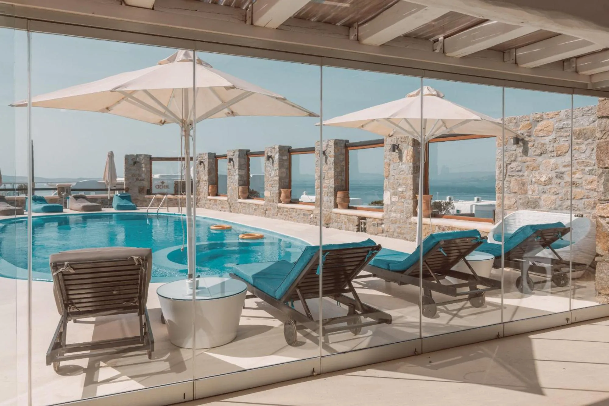 Pool view in Villa Konstantin Rooms & Suites