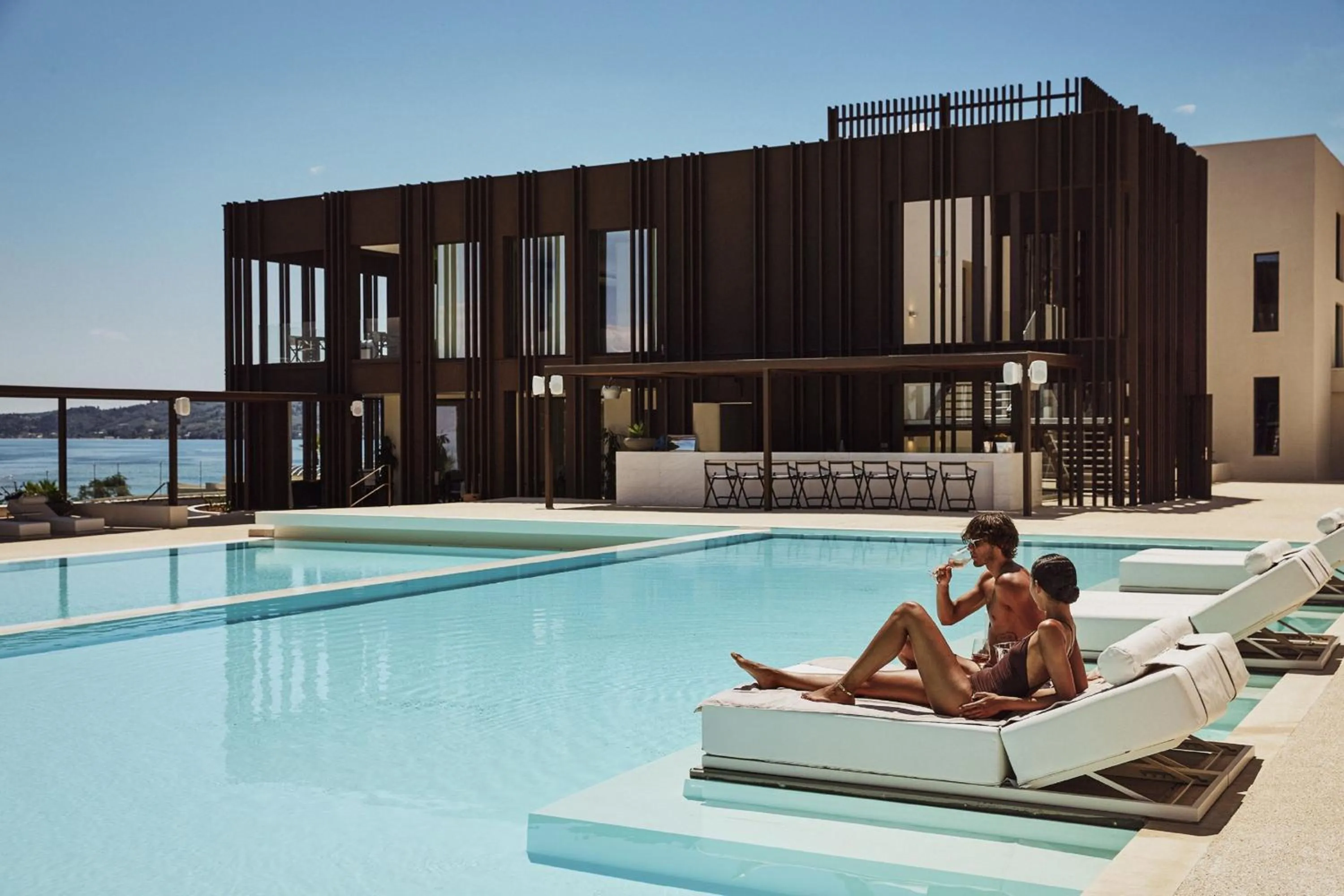 Swimming pool in Domes Miramare, a Luxury Collection Resort, Corfu - Adults Only