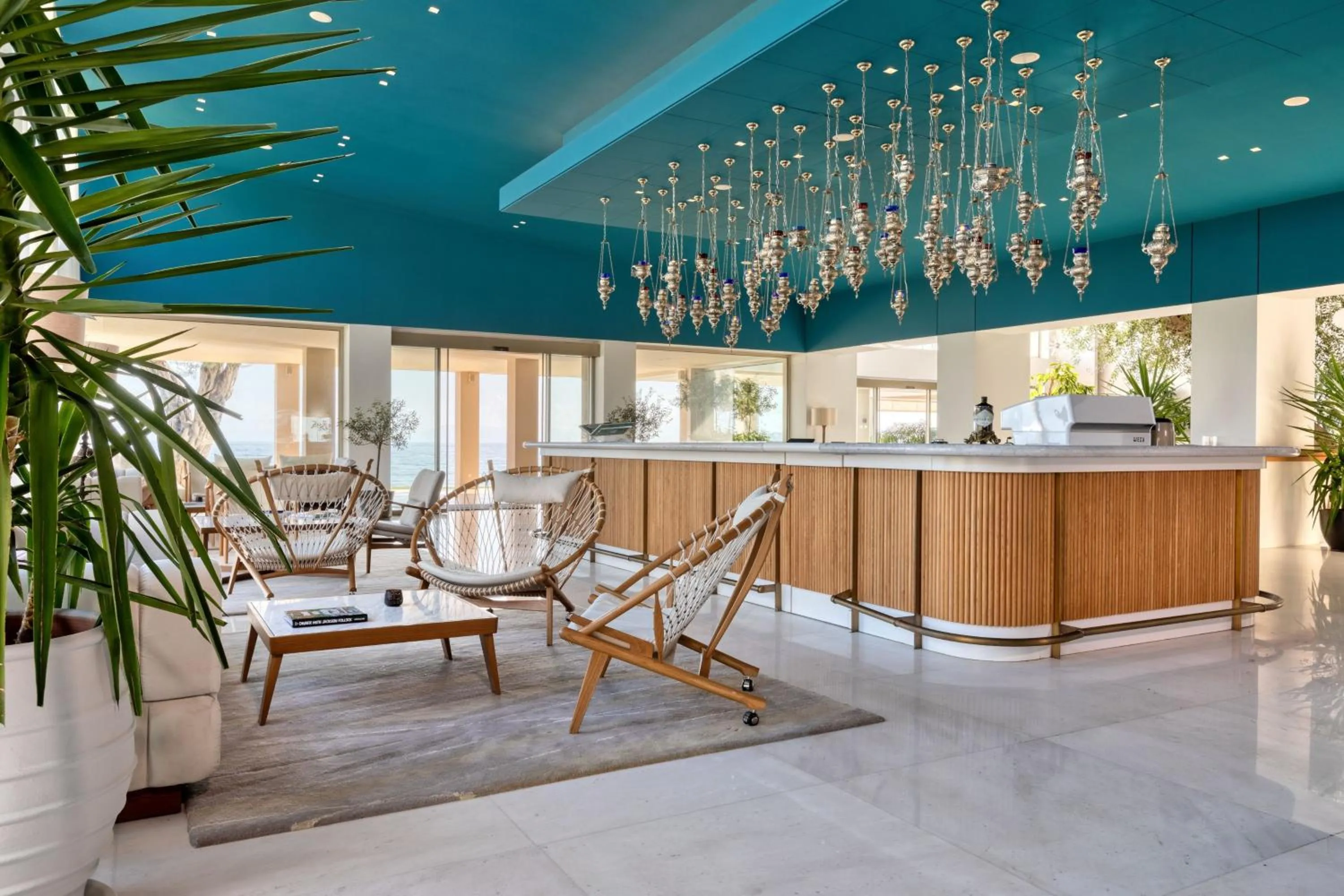 Lounge or bar in Domes Miramare, a Luxury Collection Resort, Corfu - Adults Only