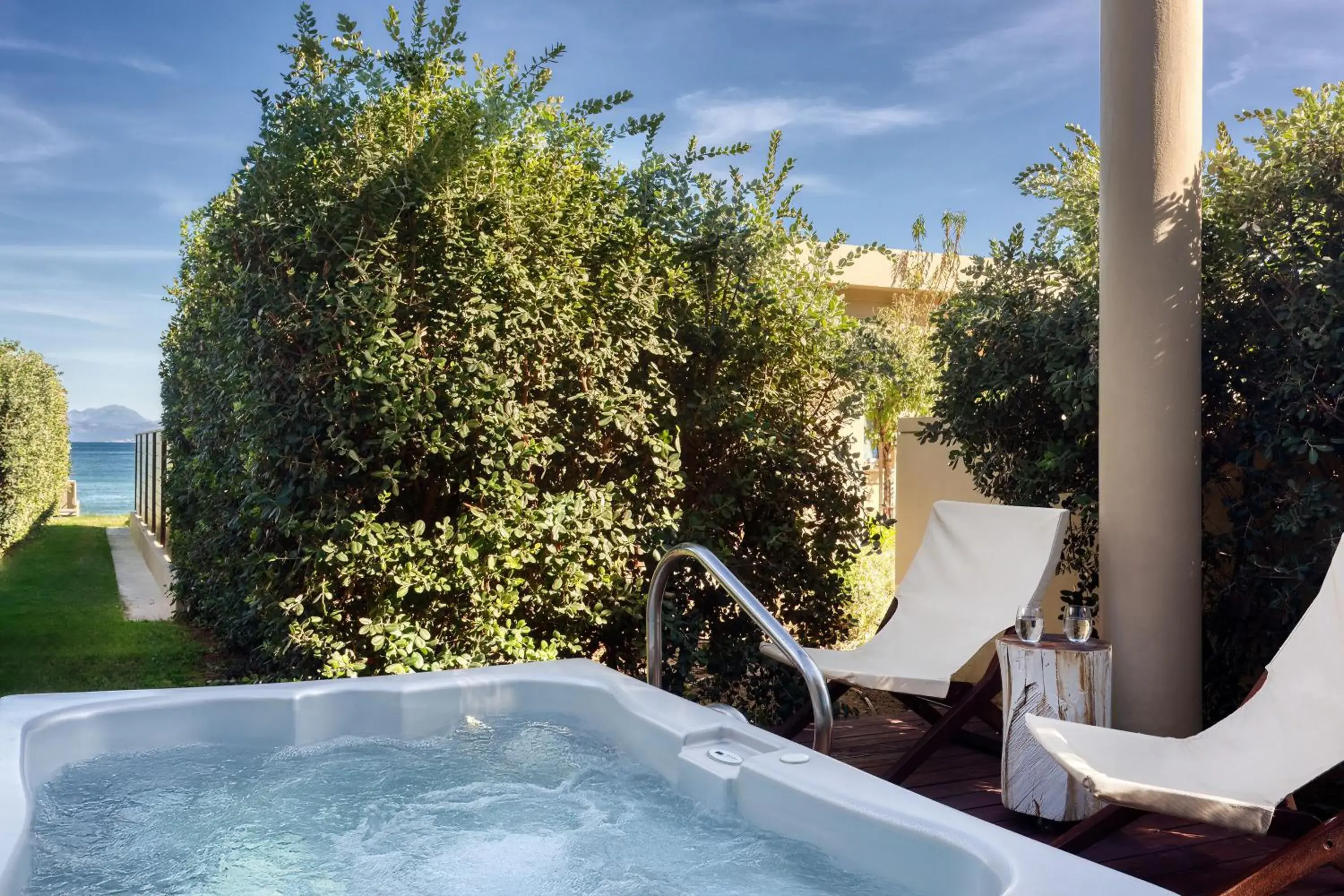 Pavilion Retreat Garden View with Outdoor Hot Tub in Domes Miramare, a Luxury Collection Resort, Corfu - Adults Only Pavilion Retreat Garden View with Outdoor Hot Tub in Domes Miramare, a Luxury Collection Resort, Corfu - Adults Only