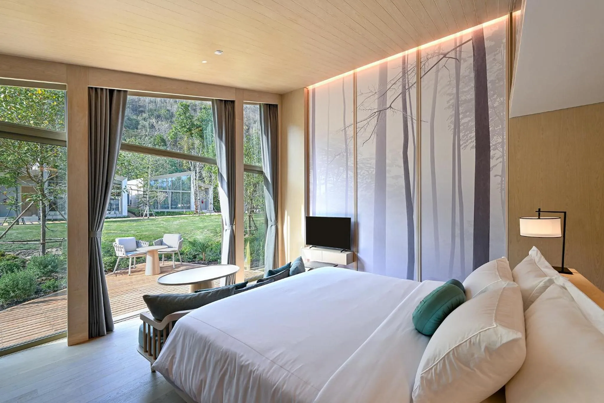 Bed in Hotel MYS Khao Yai