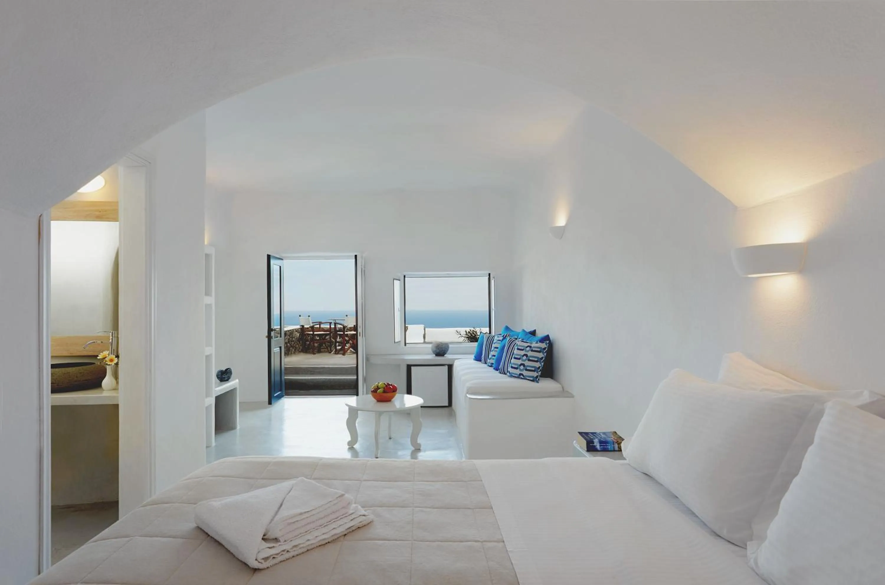 Bed in Finikia Memories Hotel