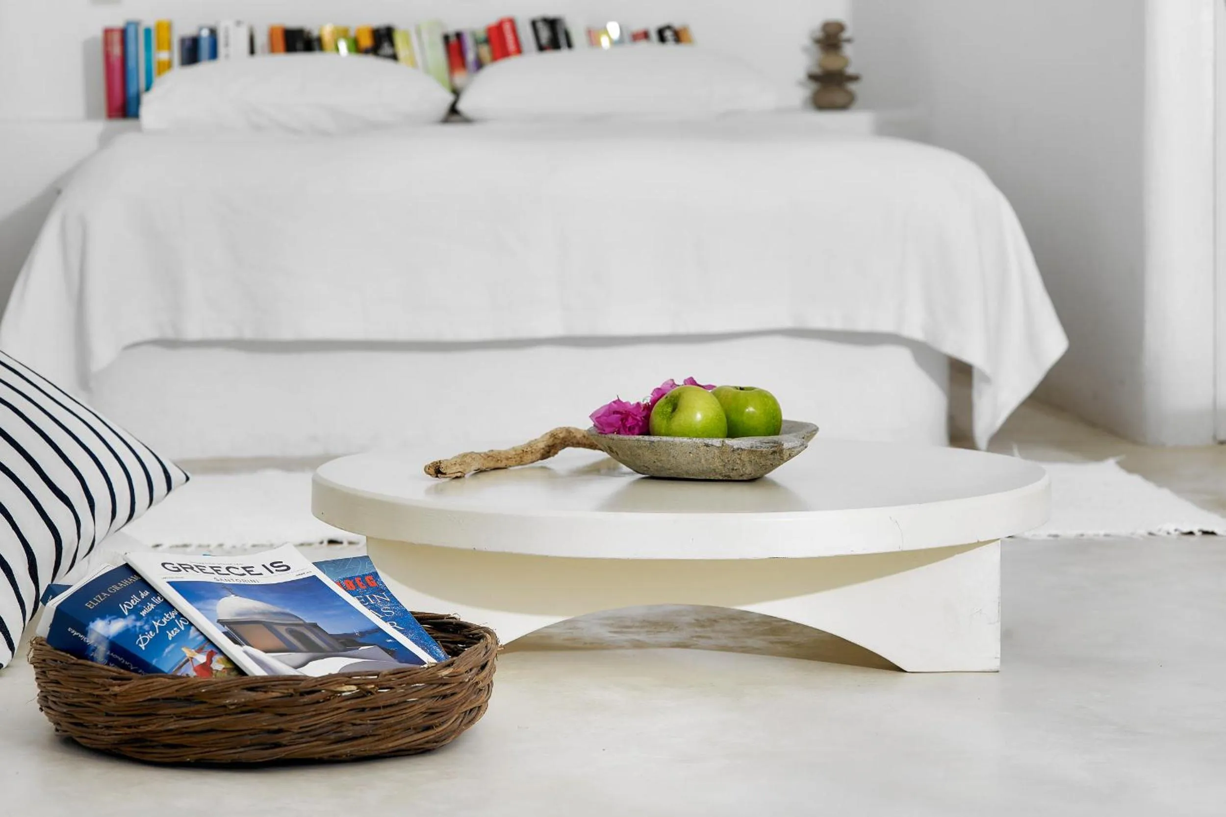 Bed in Finikia Memories Hotel