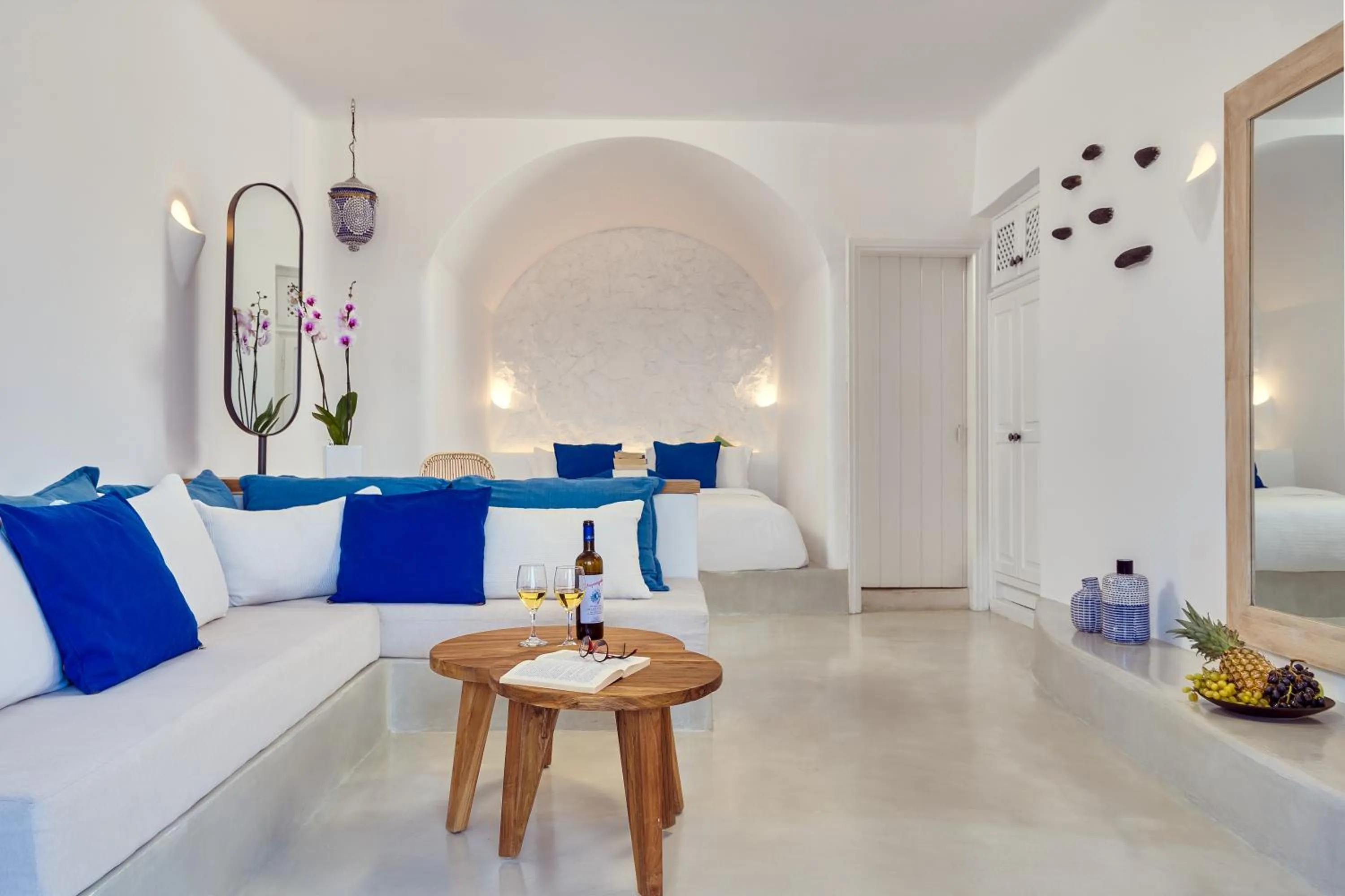 Bed in Finikia Memories Hotel