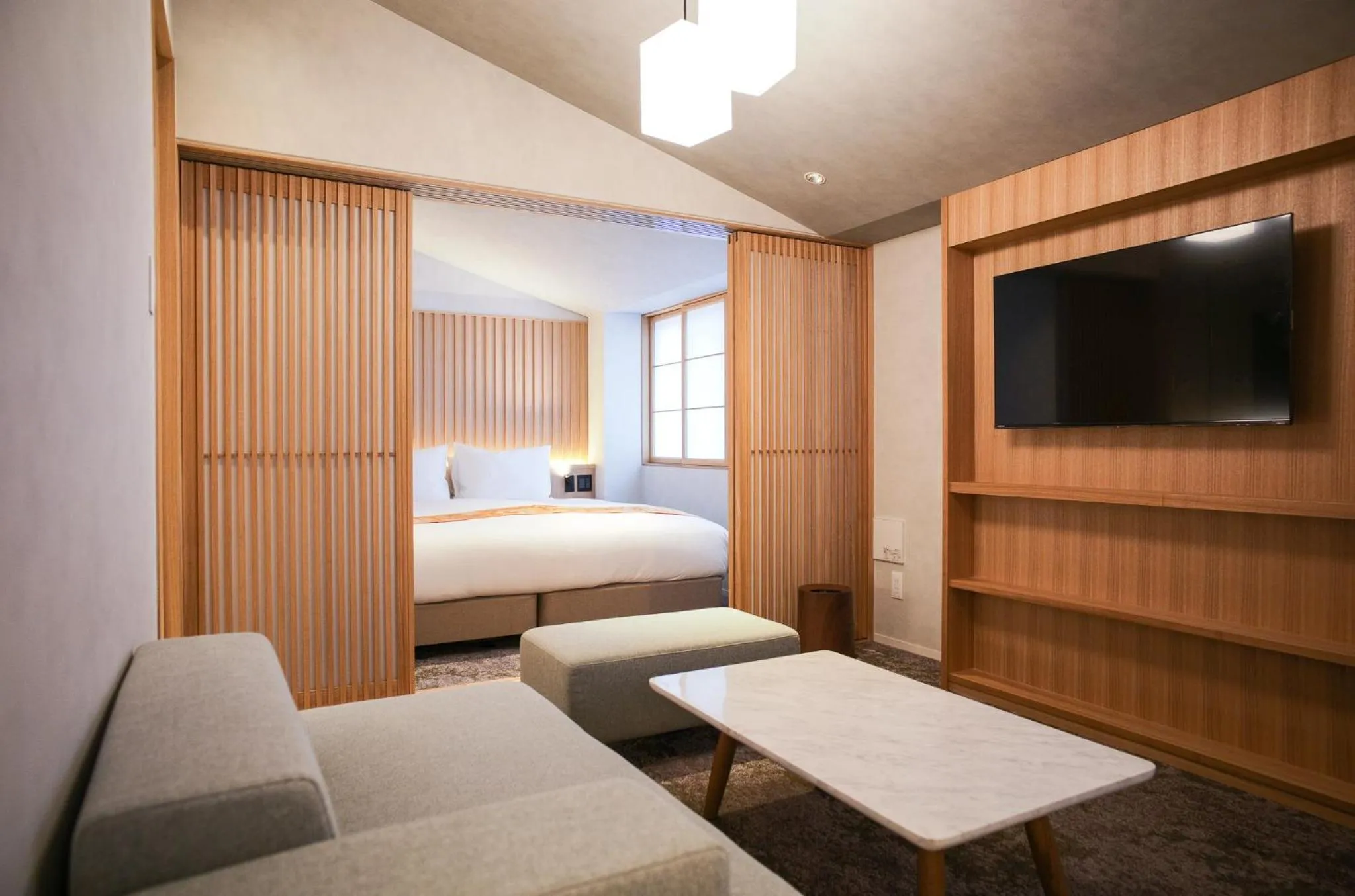 Bed in Miru Kyoto Gion