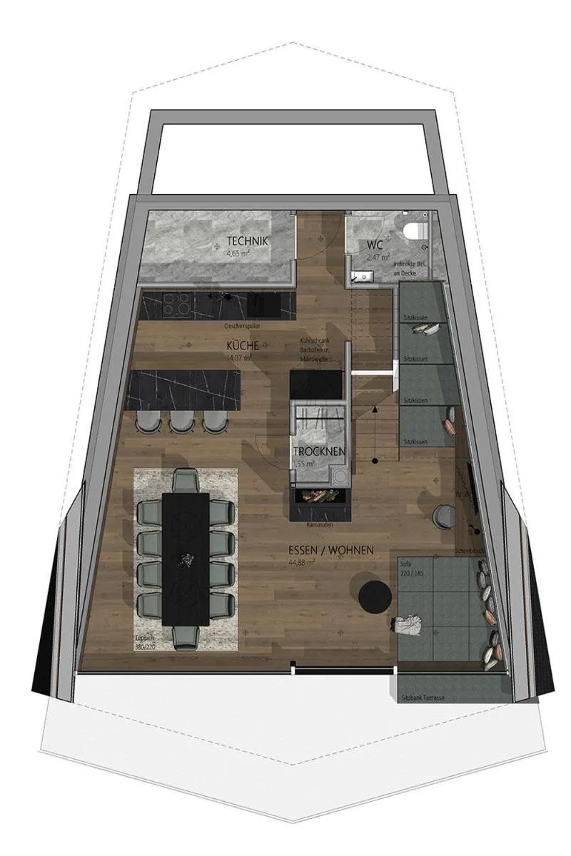 Photo of the whole room in TRIFORÊT alpin resort