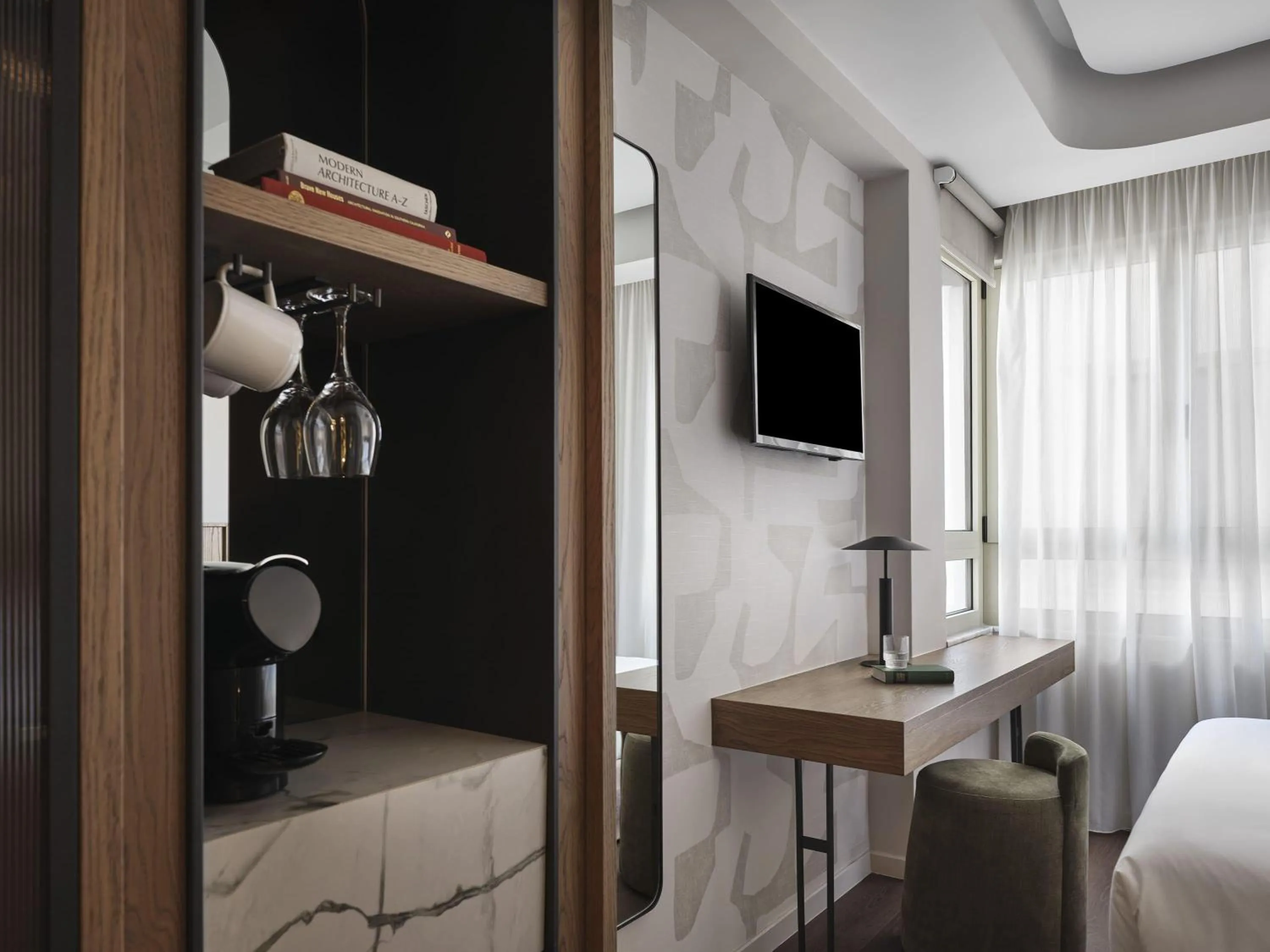 Photo of the whole room, Bed in Electra Rhythm Athens