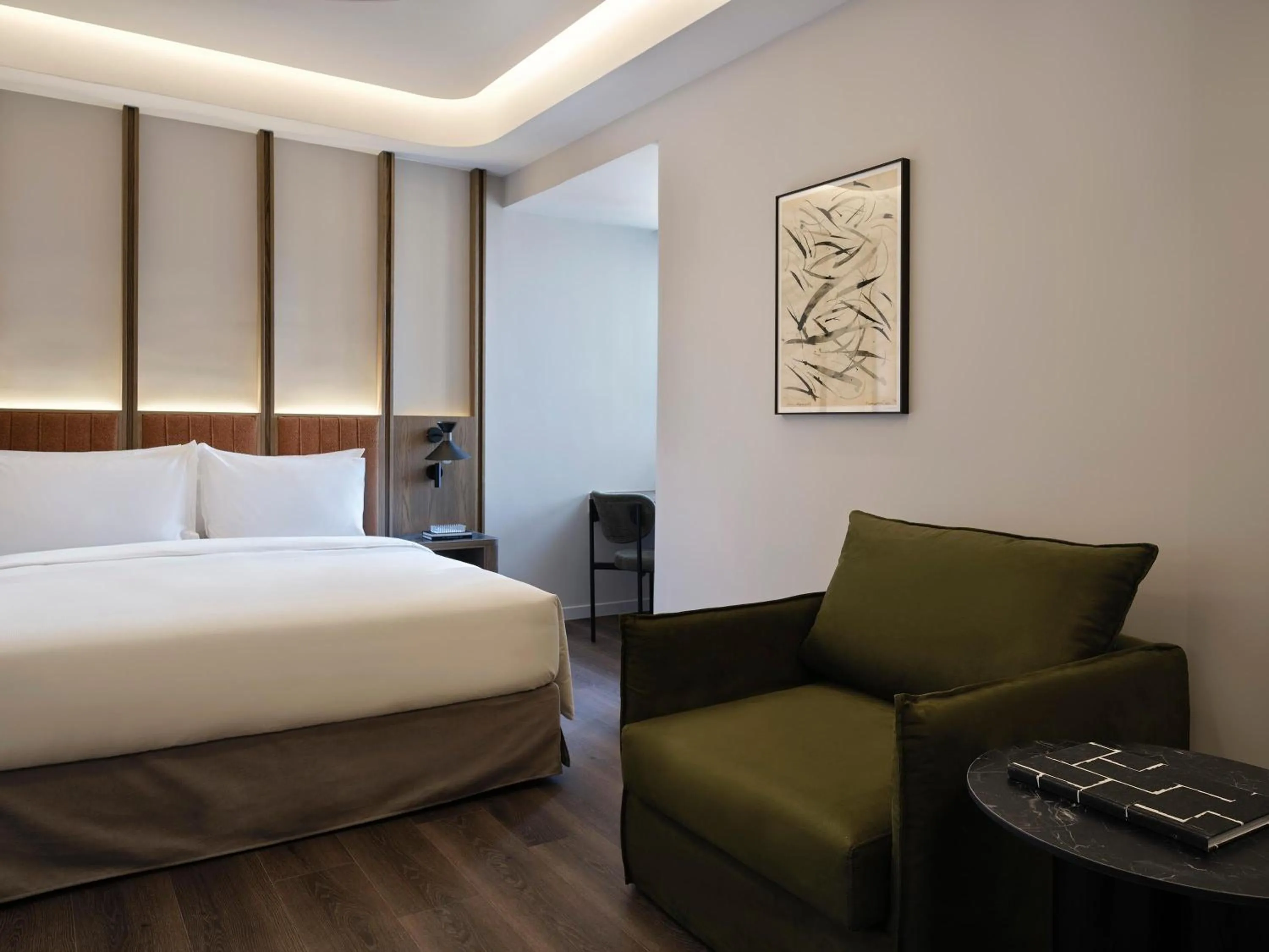 Photo of the whole room, Bed in Electra Rhythm Athens