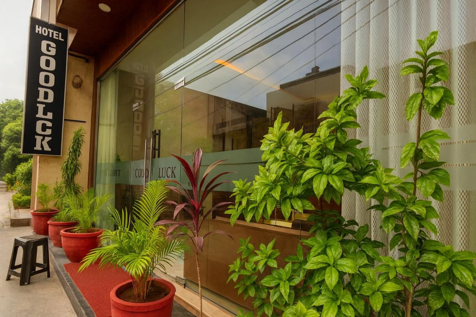 Facade/entrance in Hotel Good Luck by JMD Group