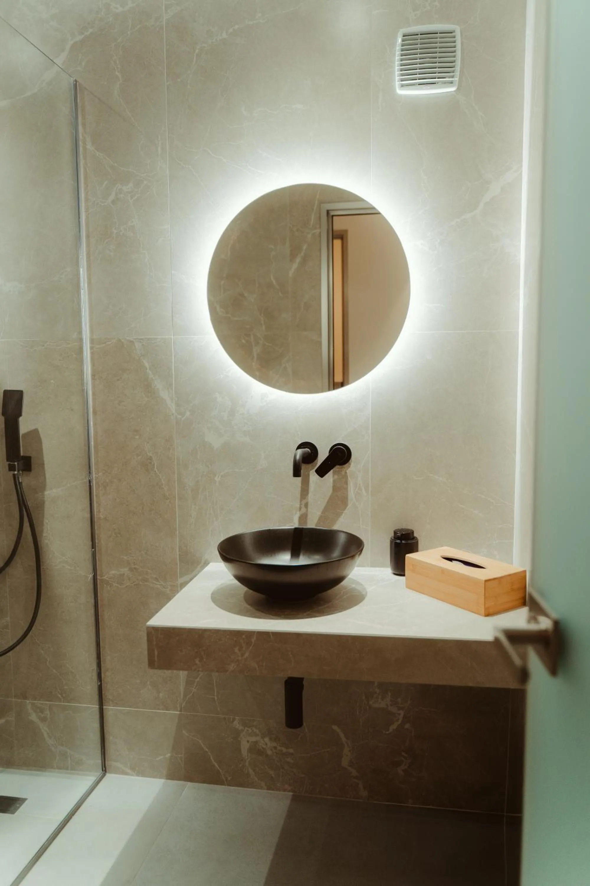 Shower in Limanaki Hotel