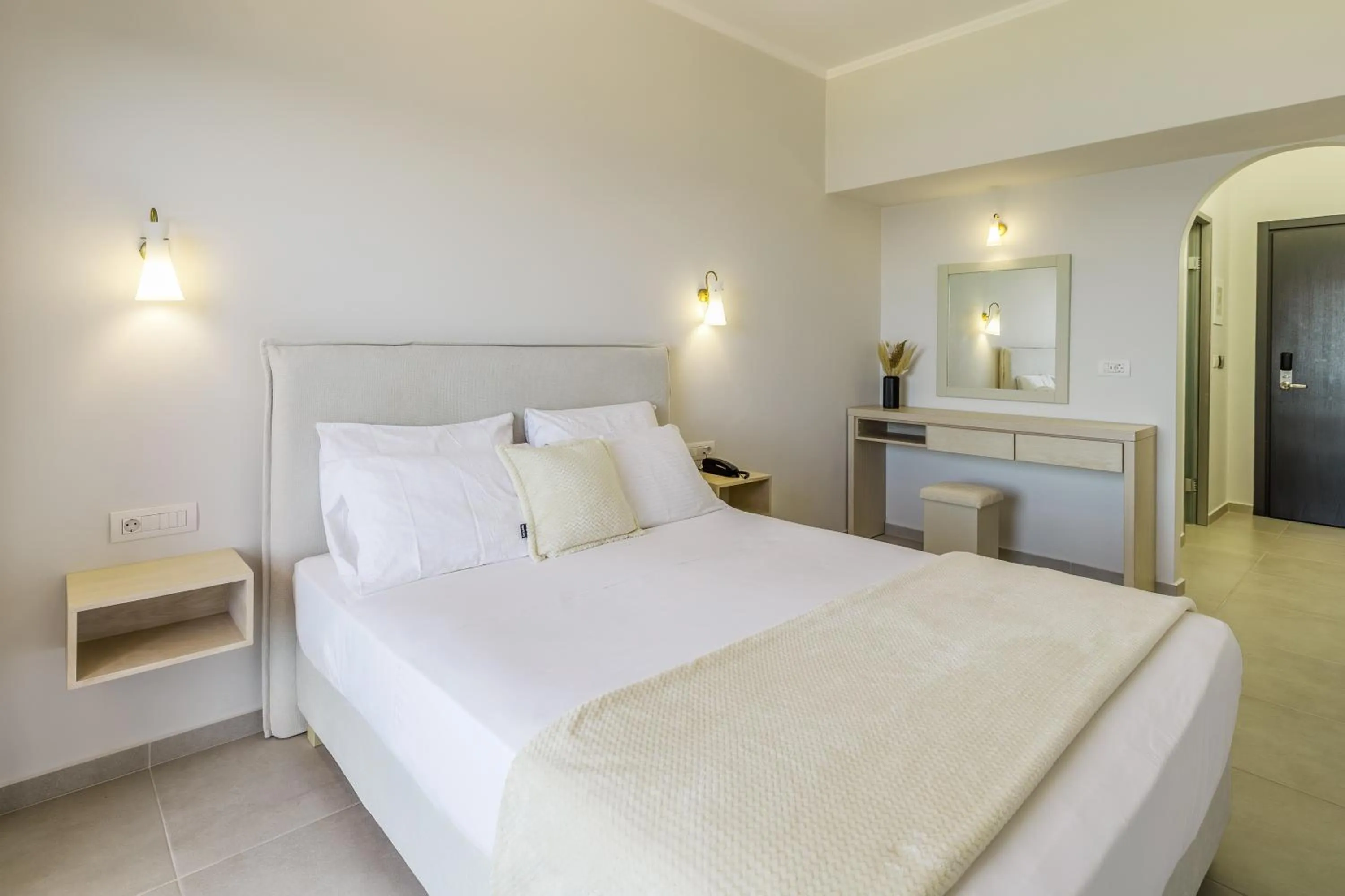 Bed in Limanaki Hotel