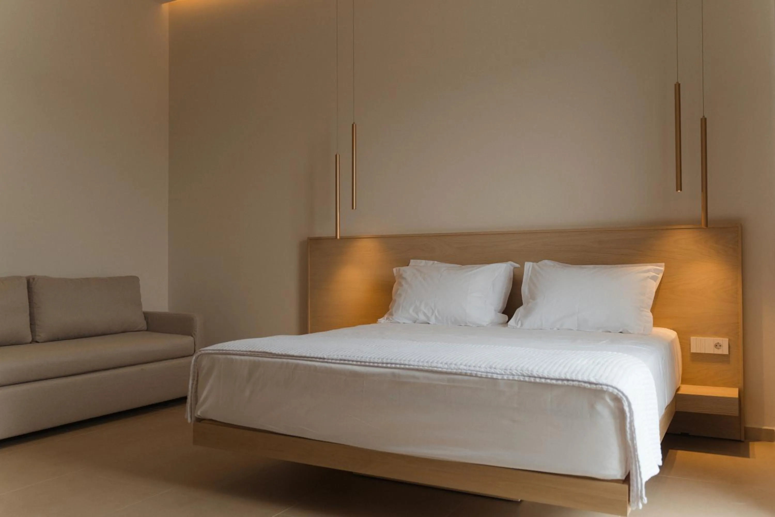 Bed in Limanaki Hotel