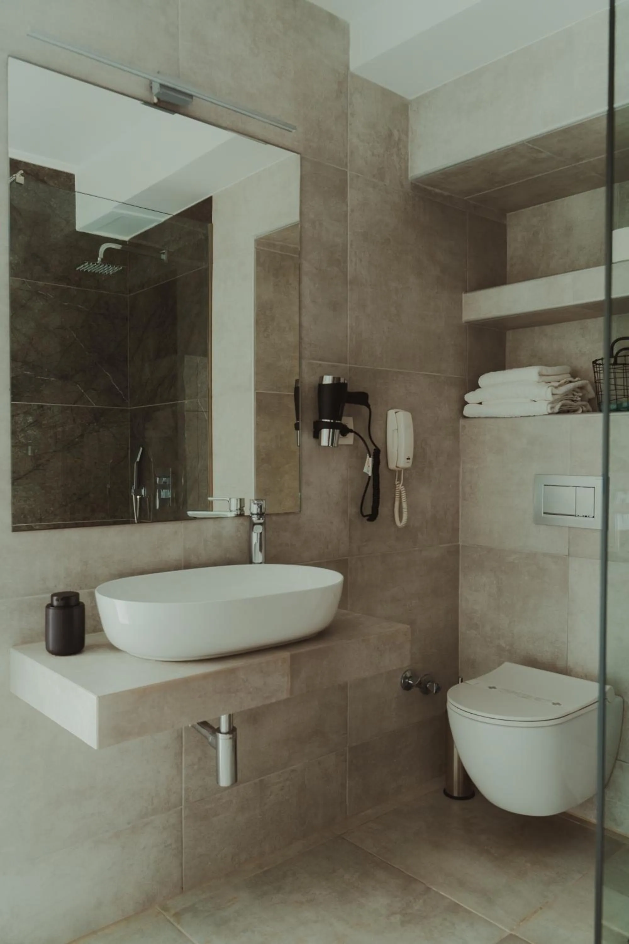 Shower in Limanaki Hotel