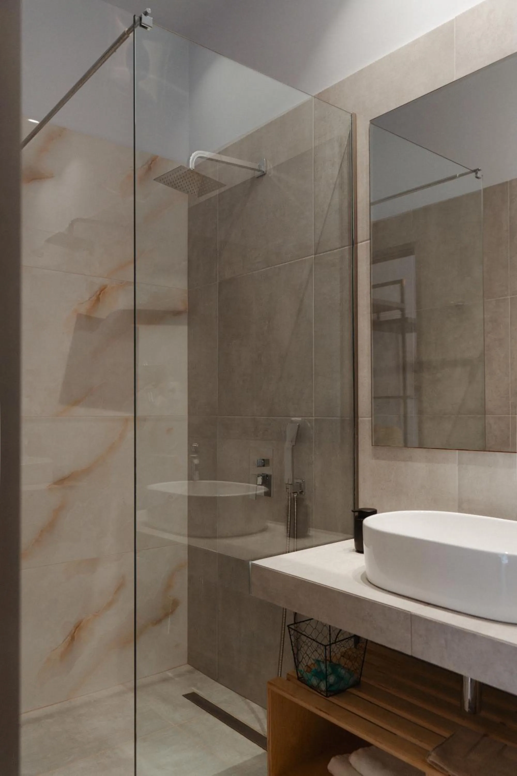 Shower in Limanaki Hotel