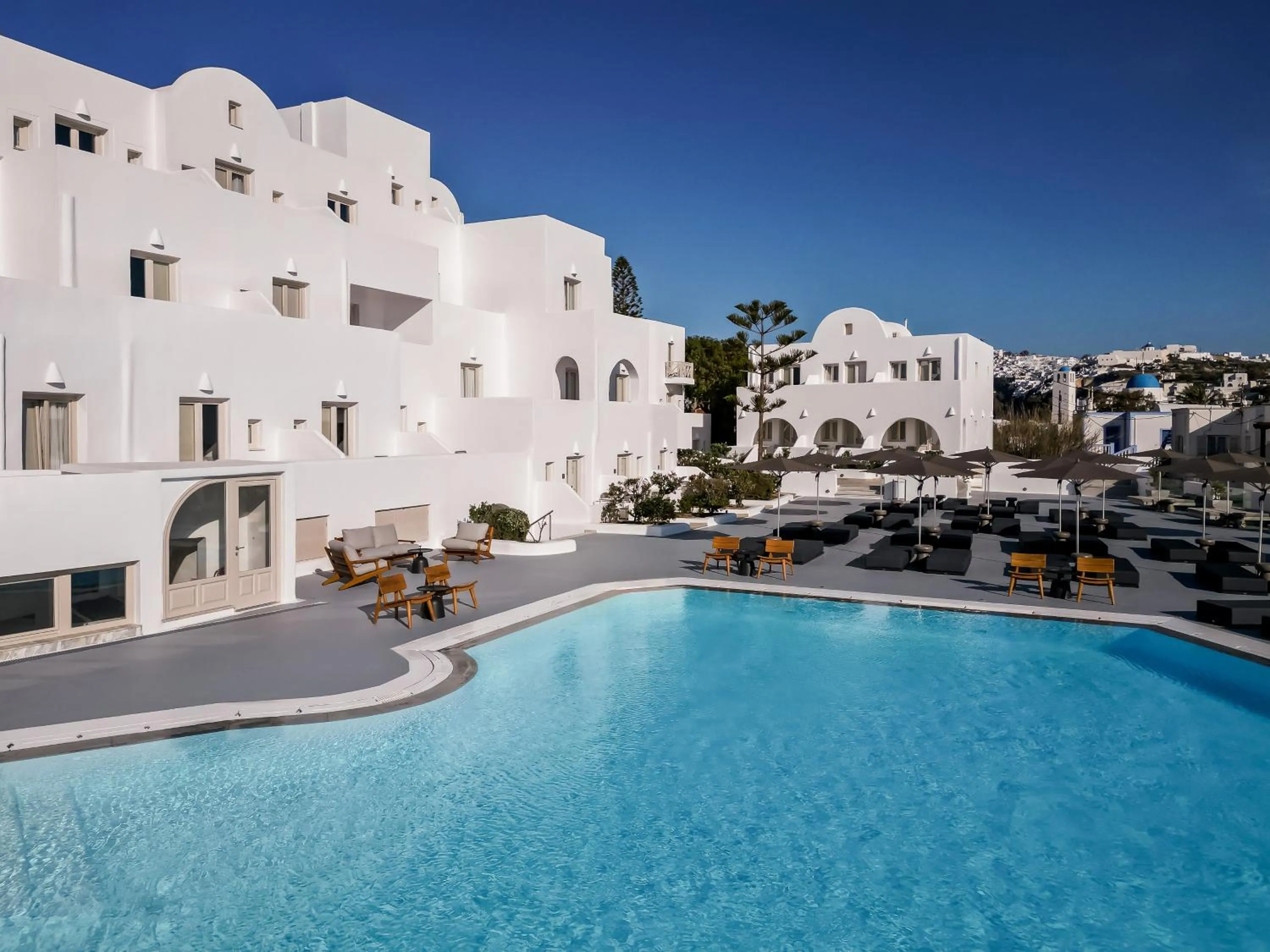 Swimming pool in Santorini Palace