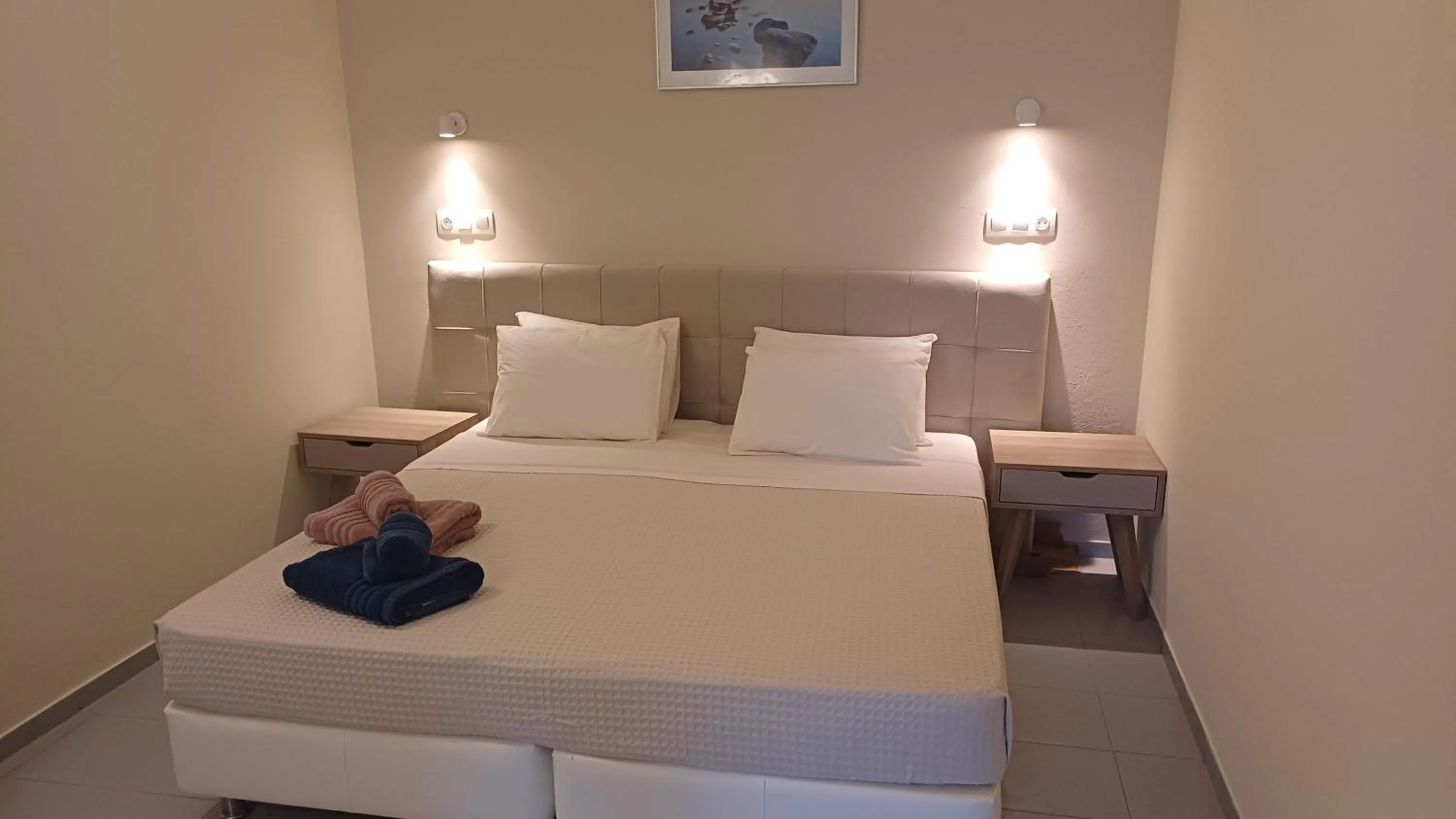 Bed in Villa Kavourakia