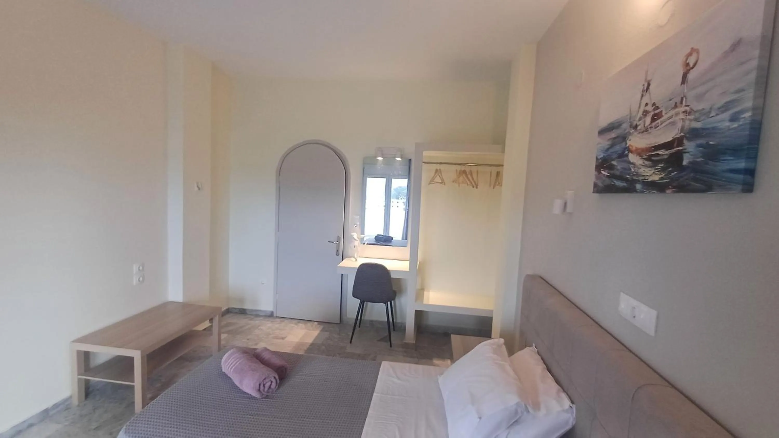 Bed in Villa Kavourakia