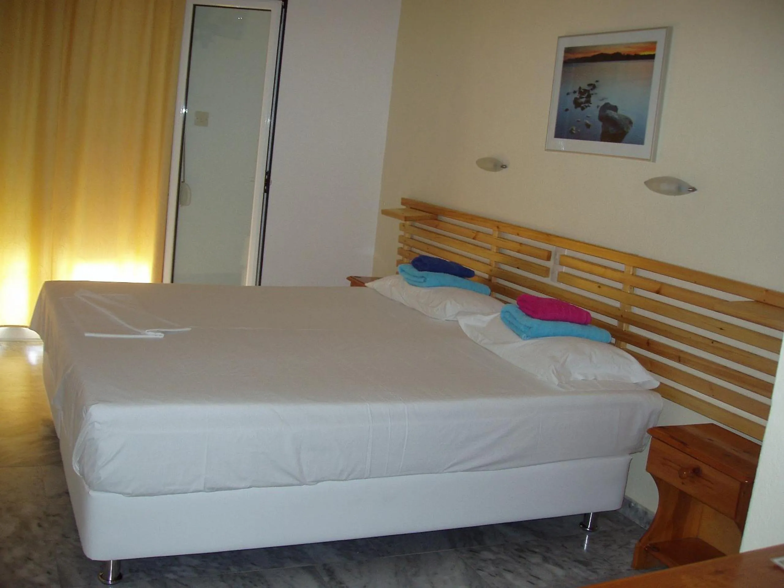 Bedroom, Bed in Villa Kavourakia