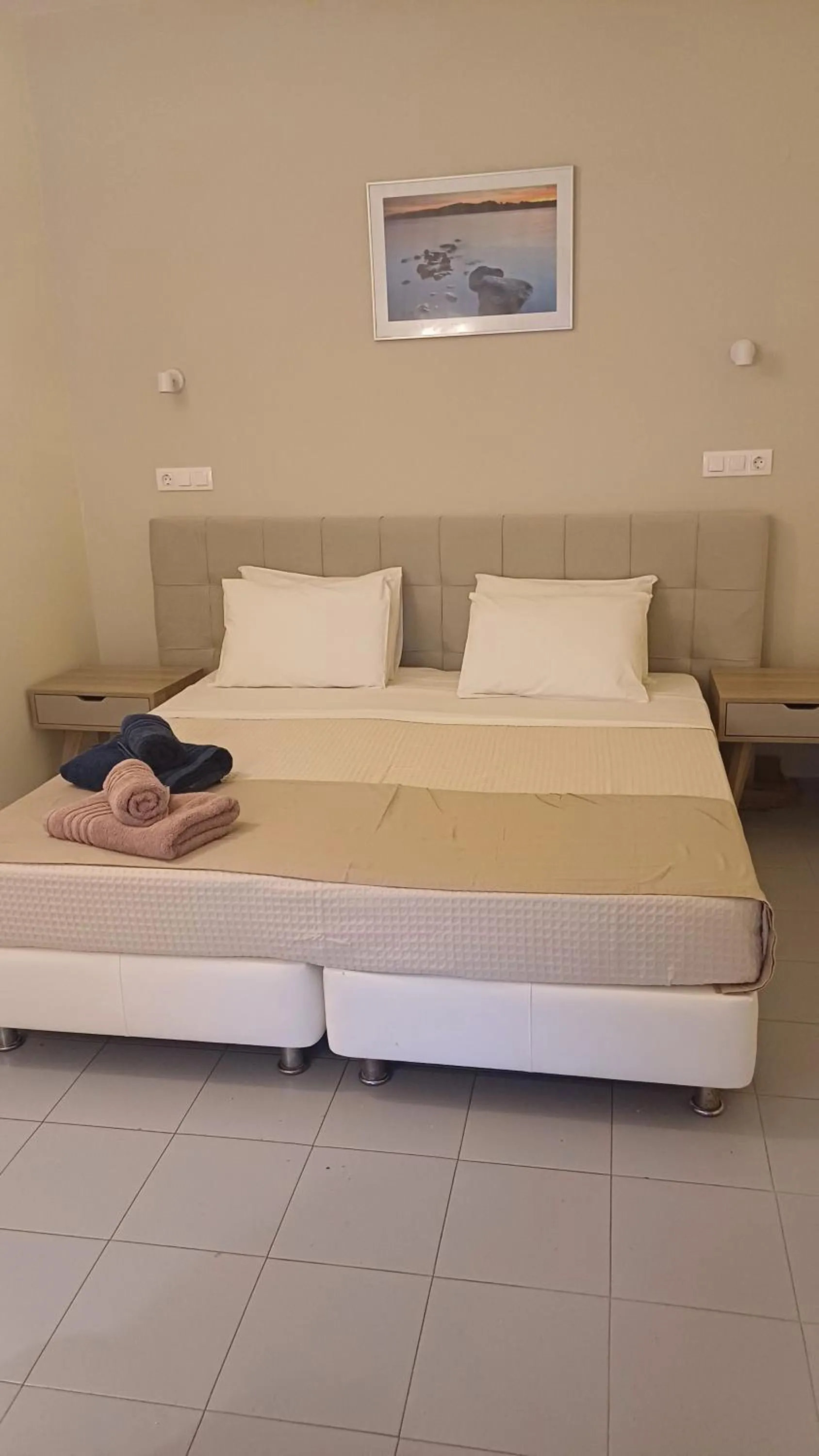 Bed in Villa Kavourakia